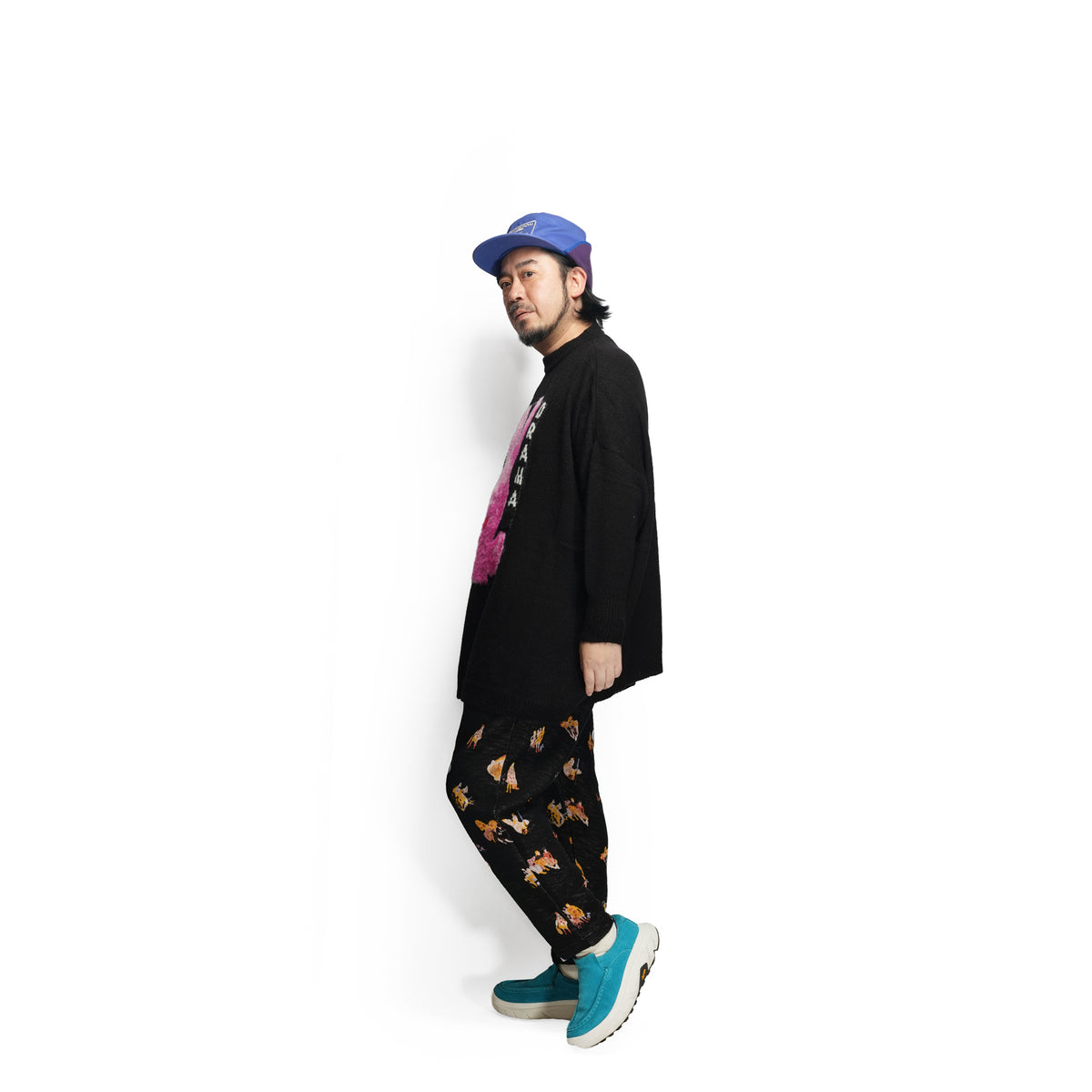 Pink Rabbit Wide Knit Sweater – Black | BEDSIDEDRAMA | 入荷予定アイテム