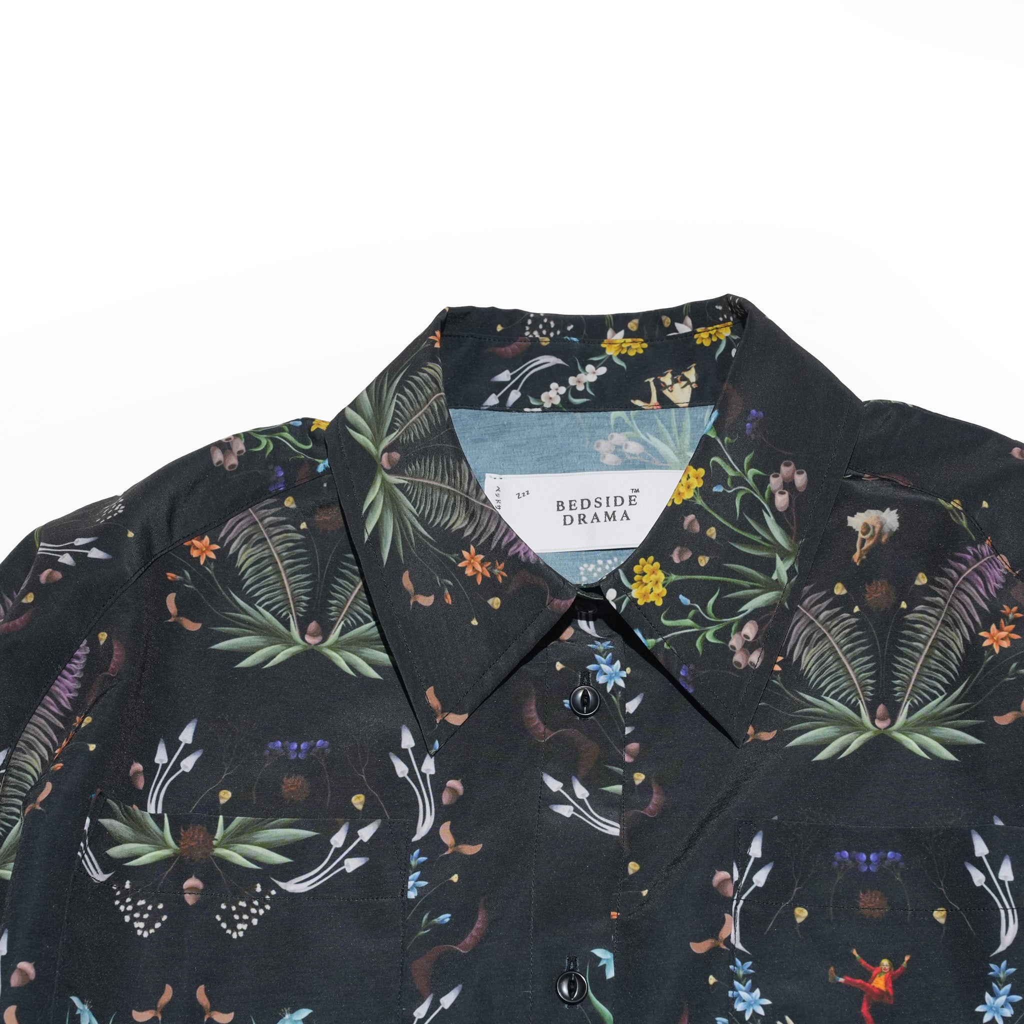 Dance In The Garden Cape Shirt– Black | BEDSIDEDRAMA