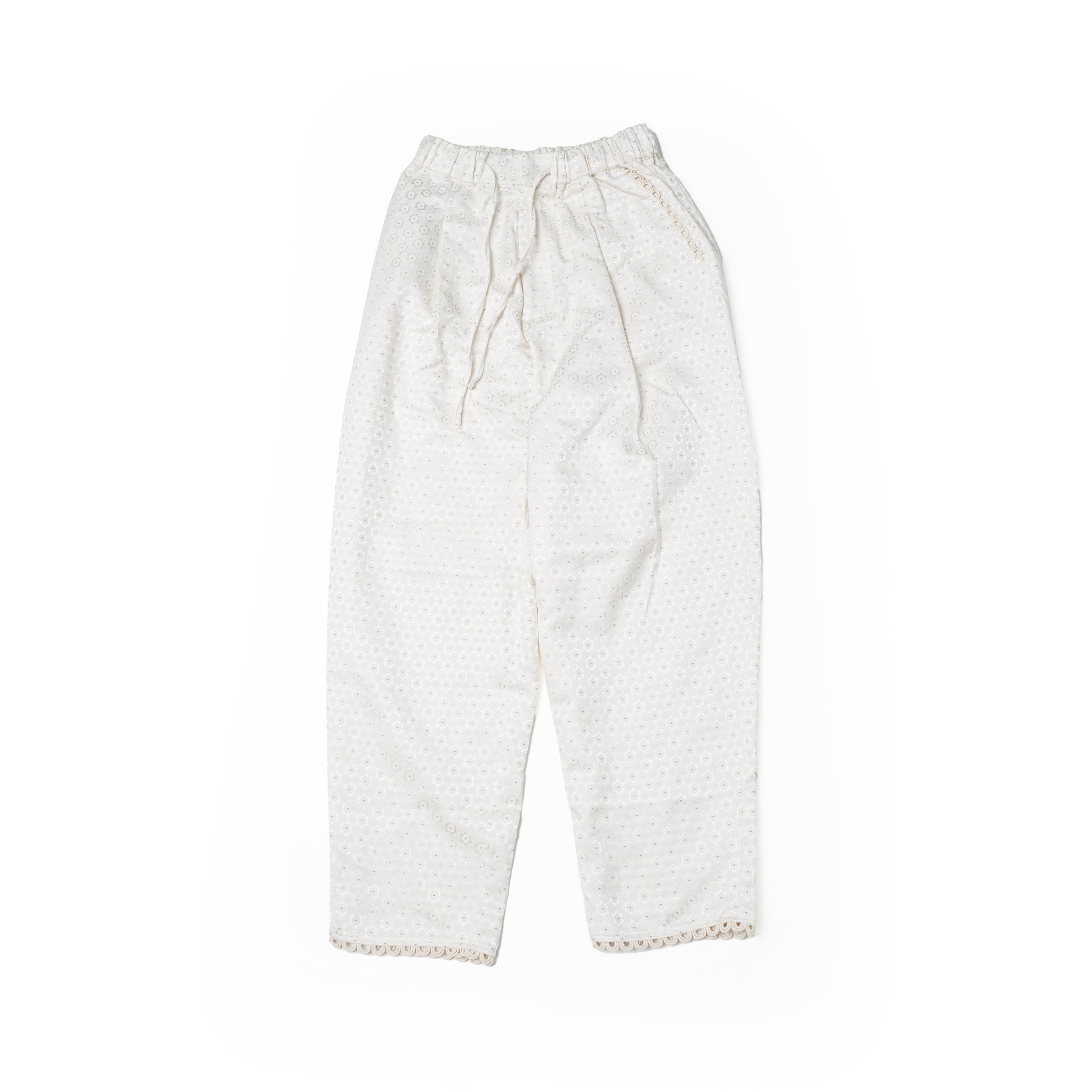 No:28SM02TRM030CRM | Name:Chai Jacquard Drawstring Trousers | Color:Cream【SISTER JANE_シスタージェーン】