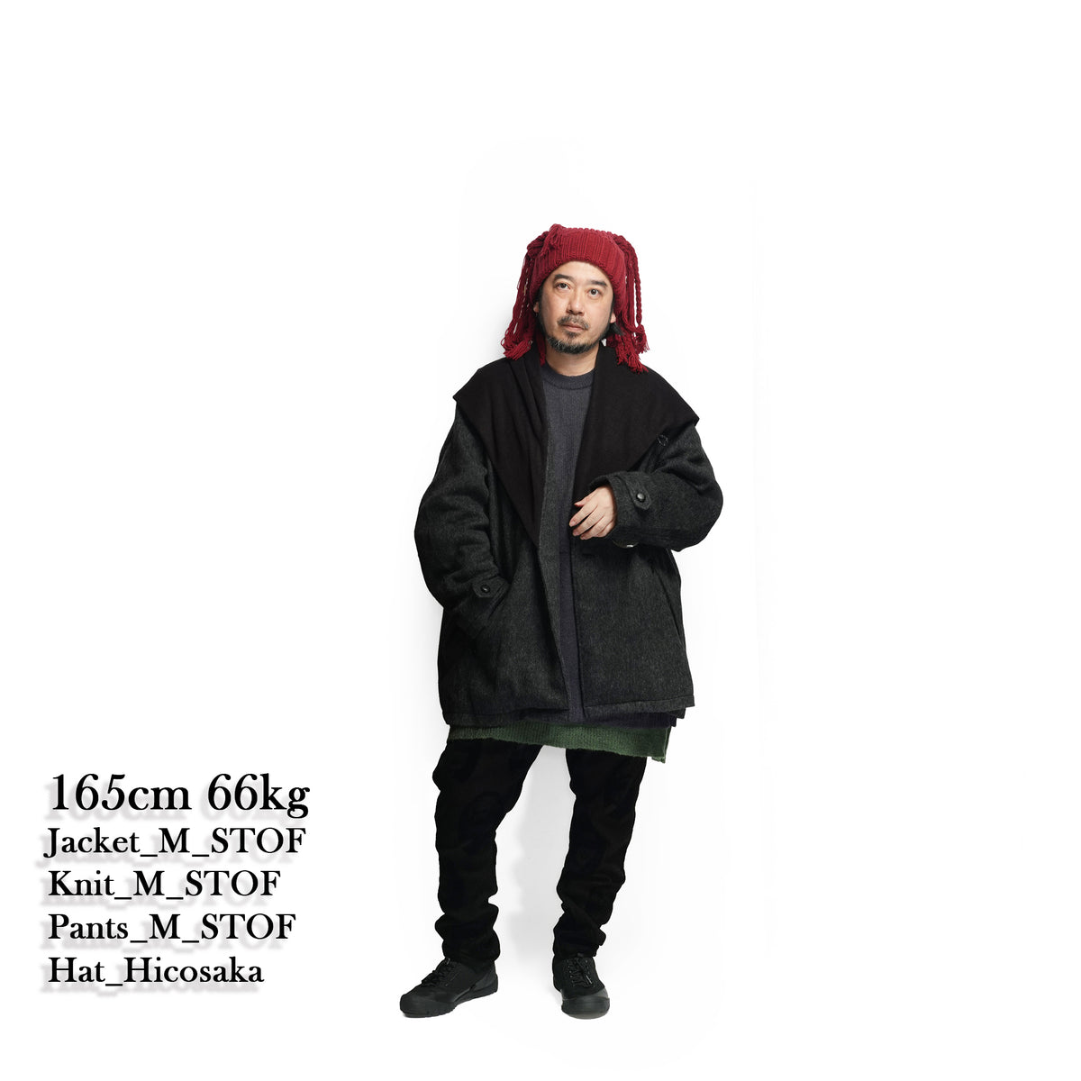 Anarchy Shawl Short Coat – Black | STOF