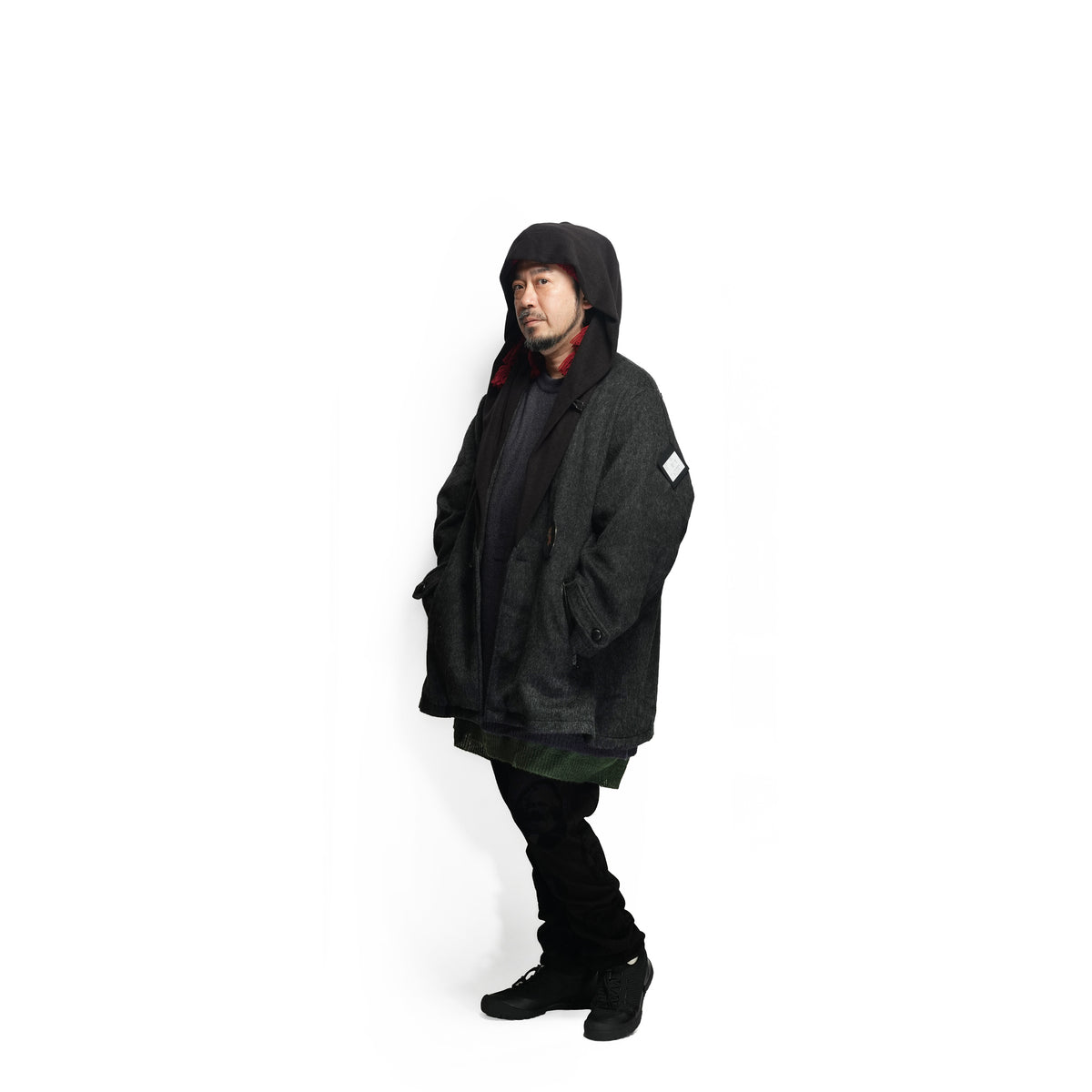 Anarchy Shawl Short Coat – Black | STOF
