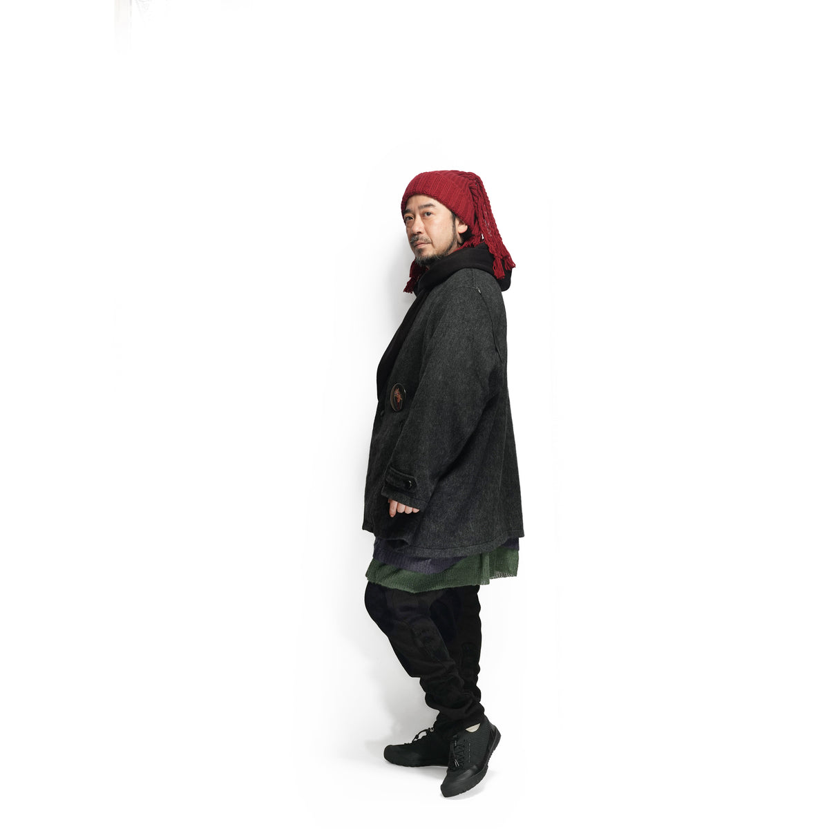 Anarchy Shawl Short Coat – Black | STOF