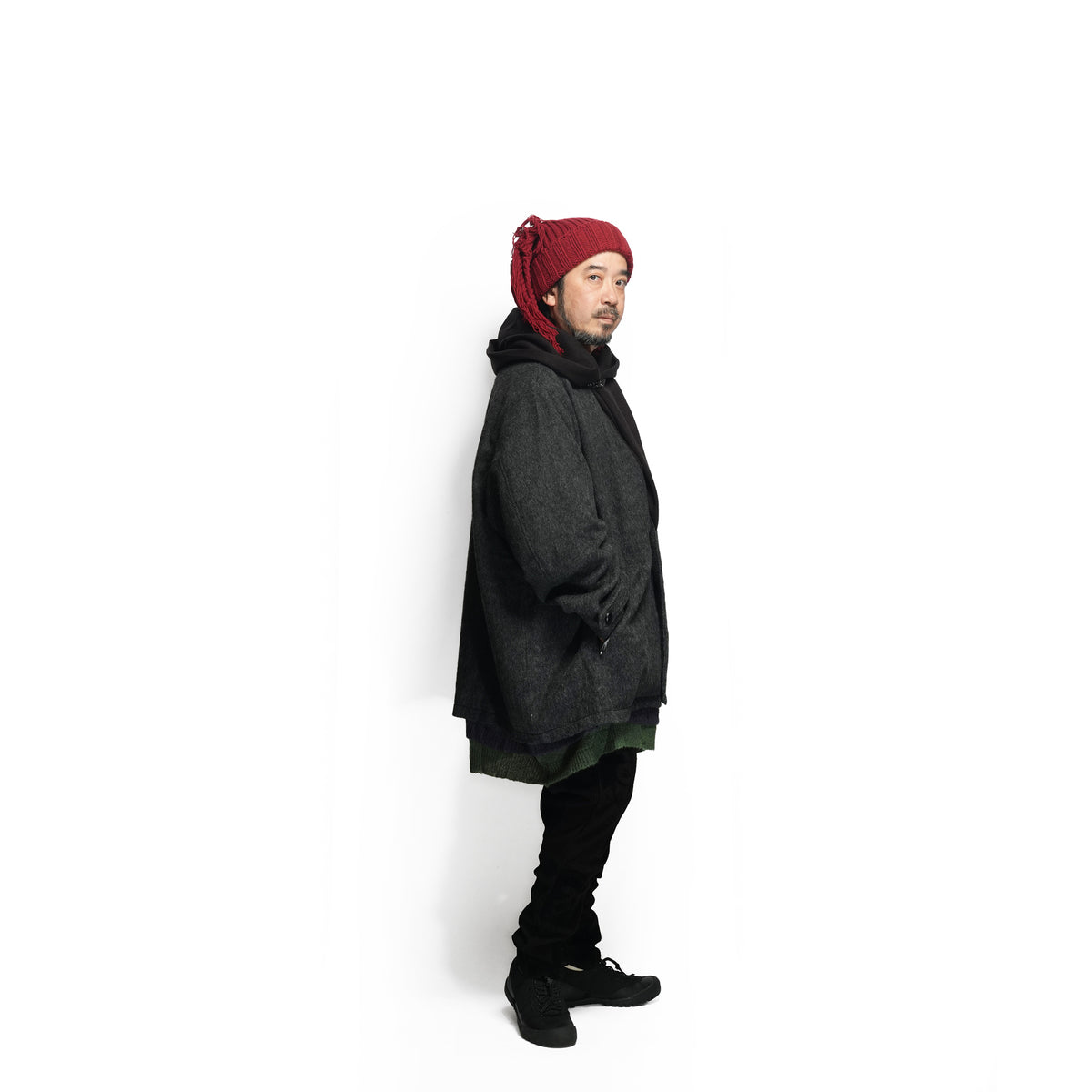 Anarchy Shawl Short Coat – Black | STOF