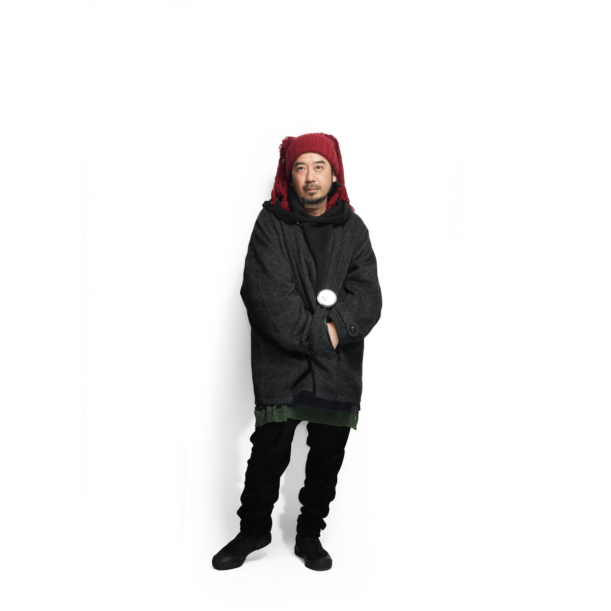 Anarchy Shawl Short Coat – Black | STOF