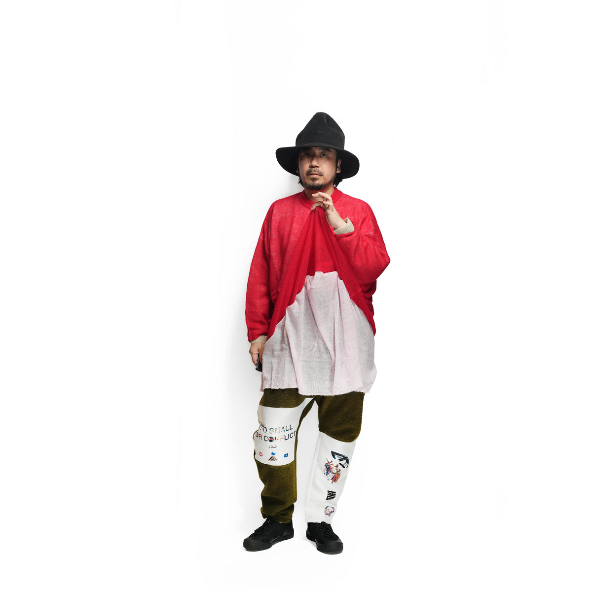 Mohair Layer Knit Pulover – Red | STOF