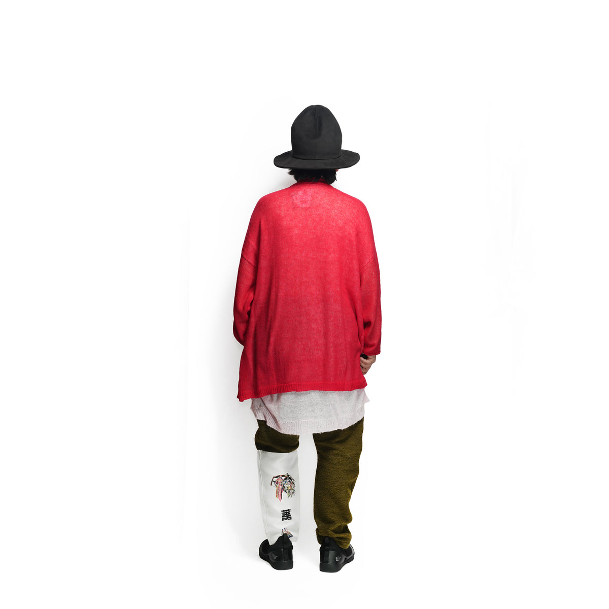 Mohair Layer Knit Pulover – Red | STOF