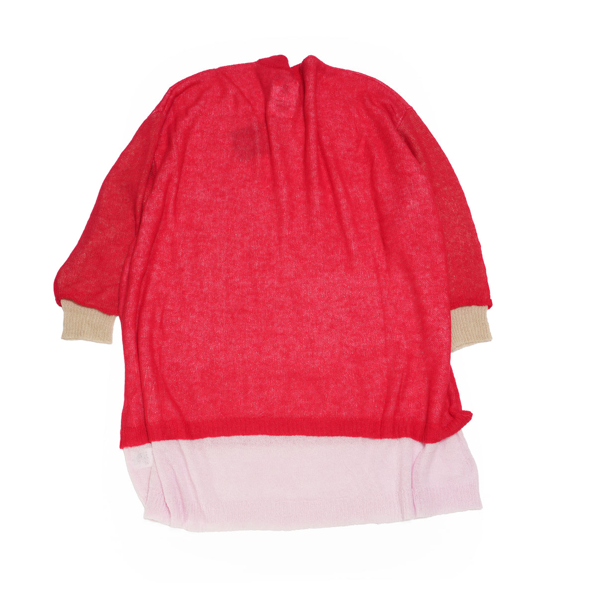 Mohair Layer Knit Pulover – Red | STOF