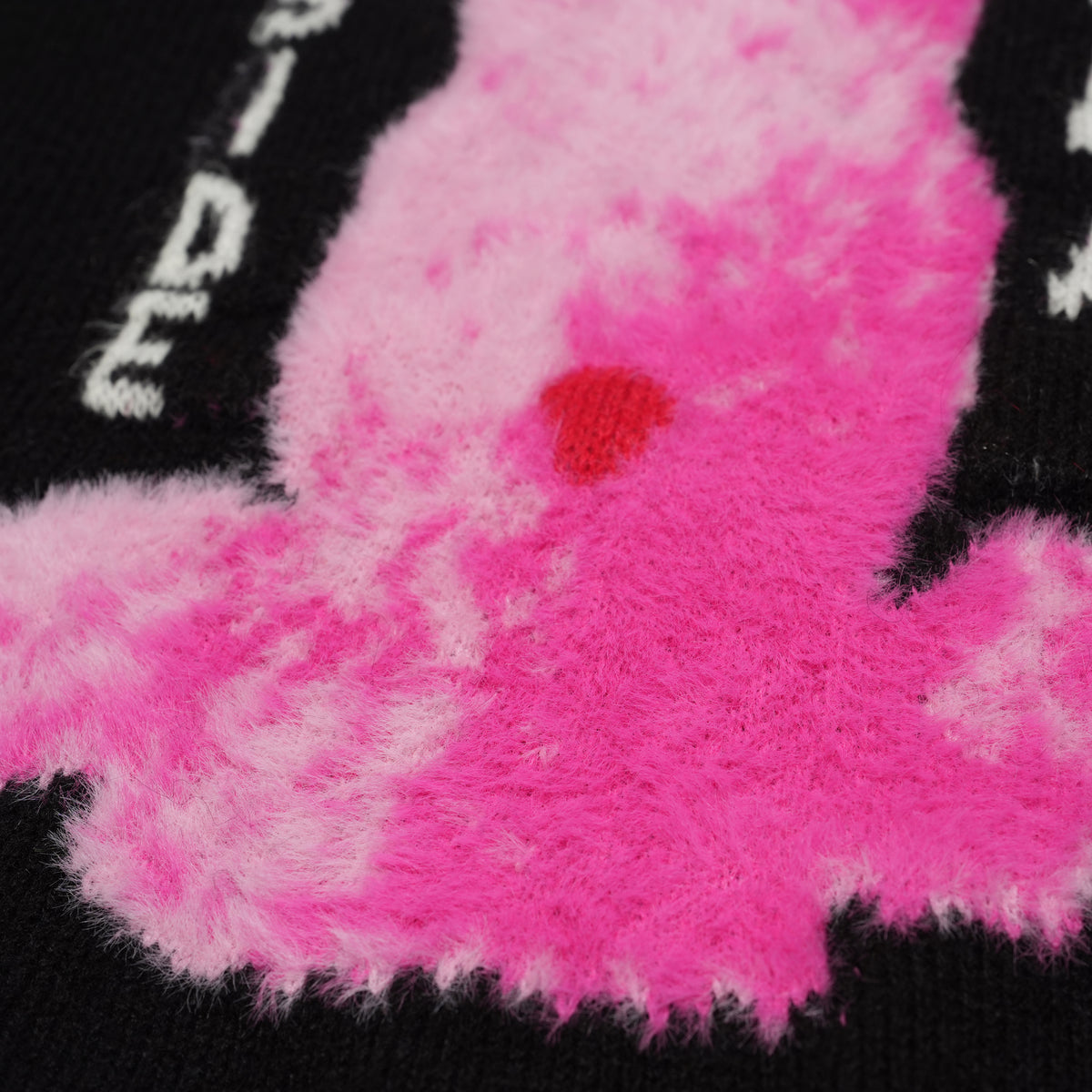 Pink Rabbit Wide Knit Sweater – Black | BEDSIDEDRAMA | 入荷予定アイテム