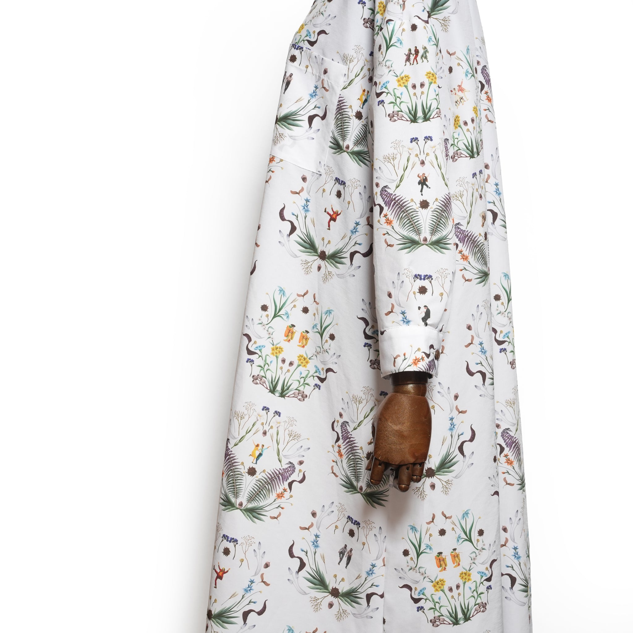 Dance In The Garden Maxi Shirt– Natural | BEDSIDEDRAMA