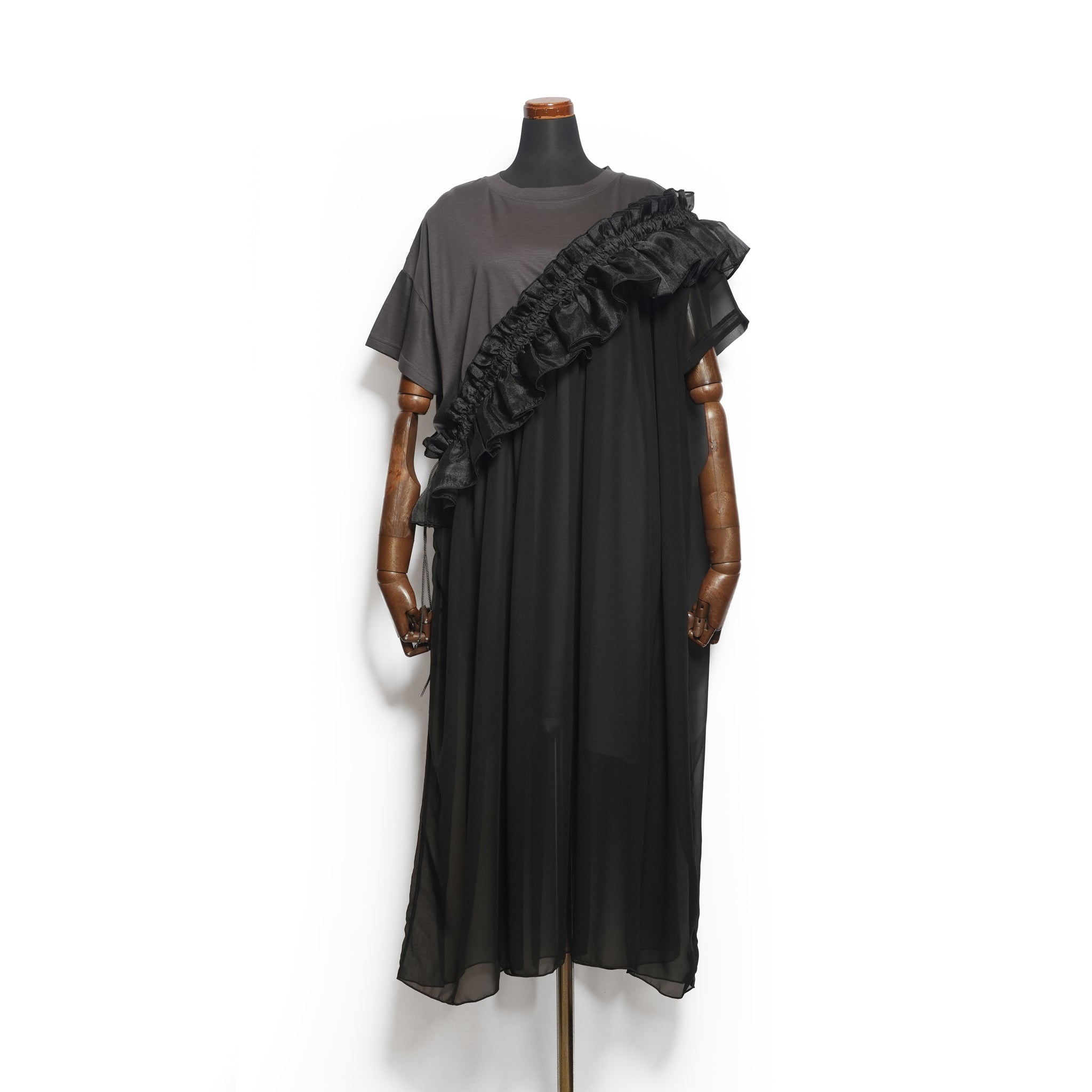 Tutu Frill Tee Dress– Black | BEDSIDEDRAMA