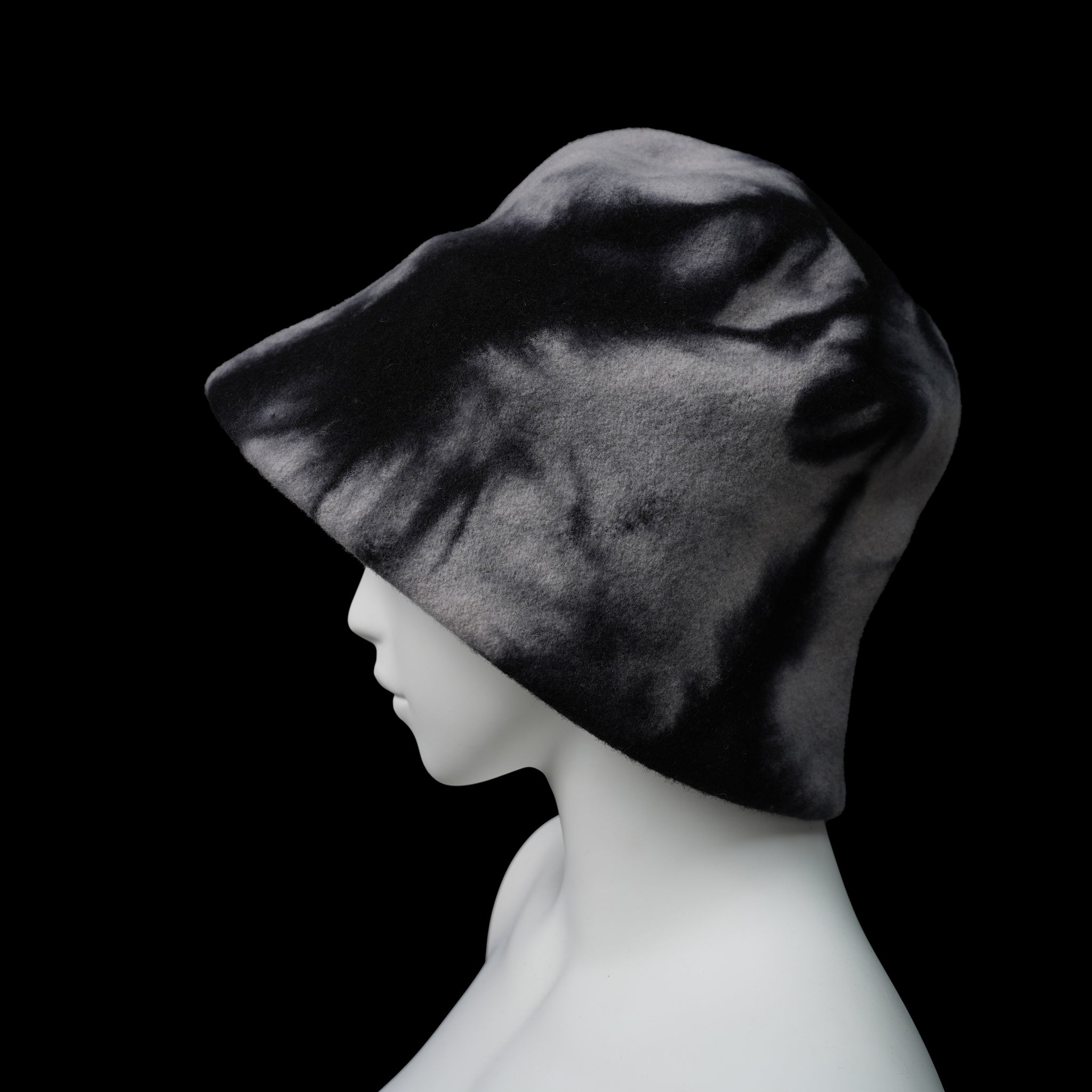 KO-014 | Clochard Hat Tie Dye | Color:Anthracite/Camel/Stone【KOPKA_コプカ】