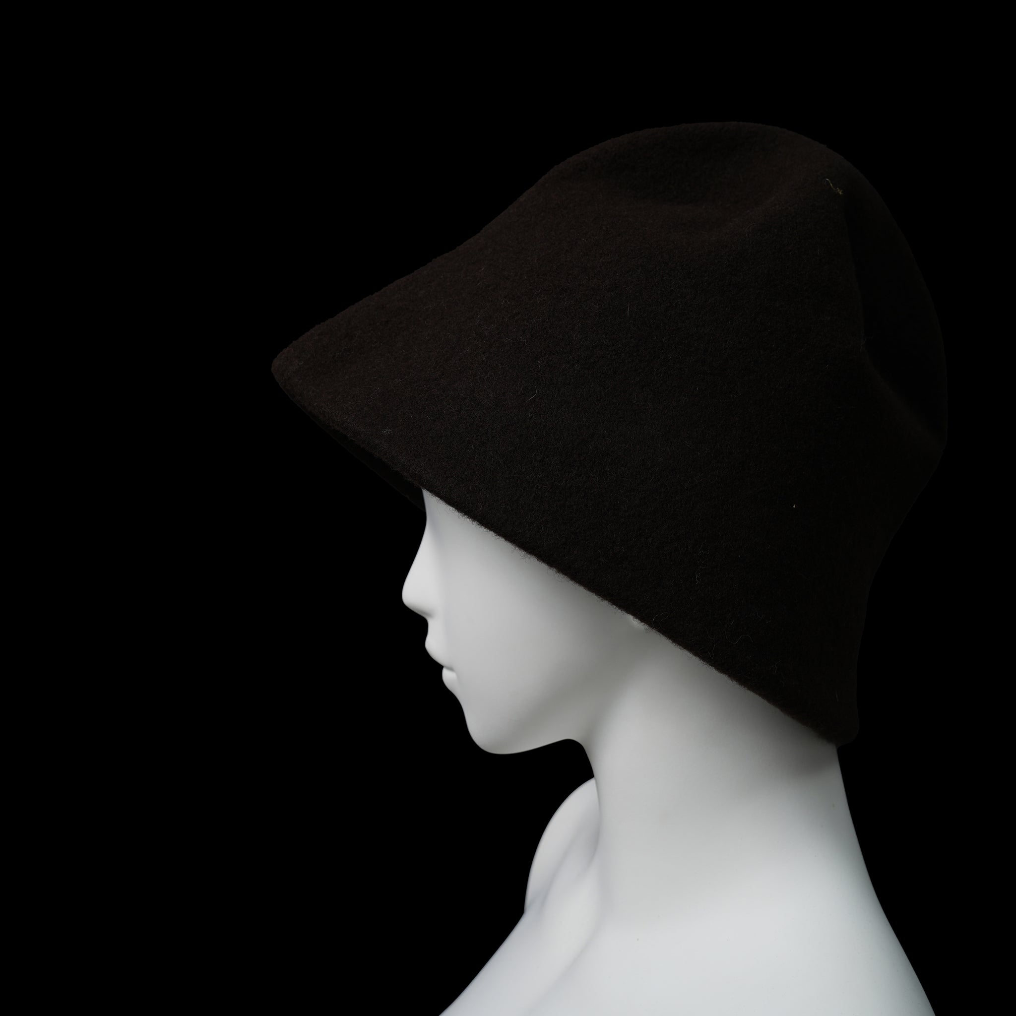 KO-008 | Clochard Hat | Color:Black/Espresso/Pebble【KOPKA_コプカ】【ネコポス選択可能】