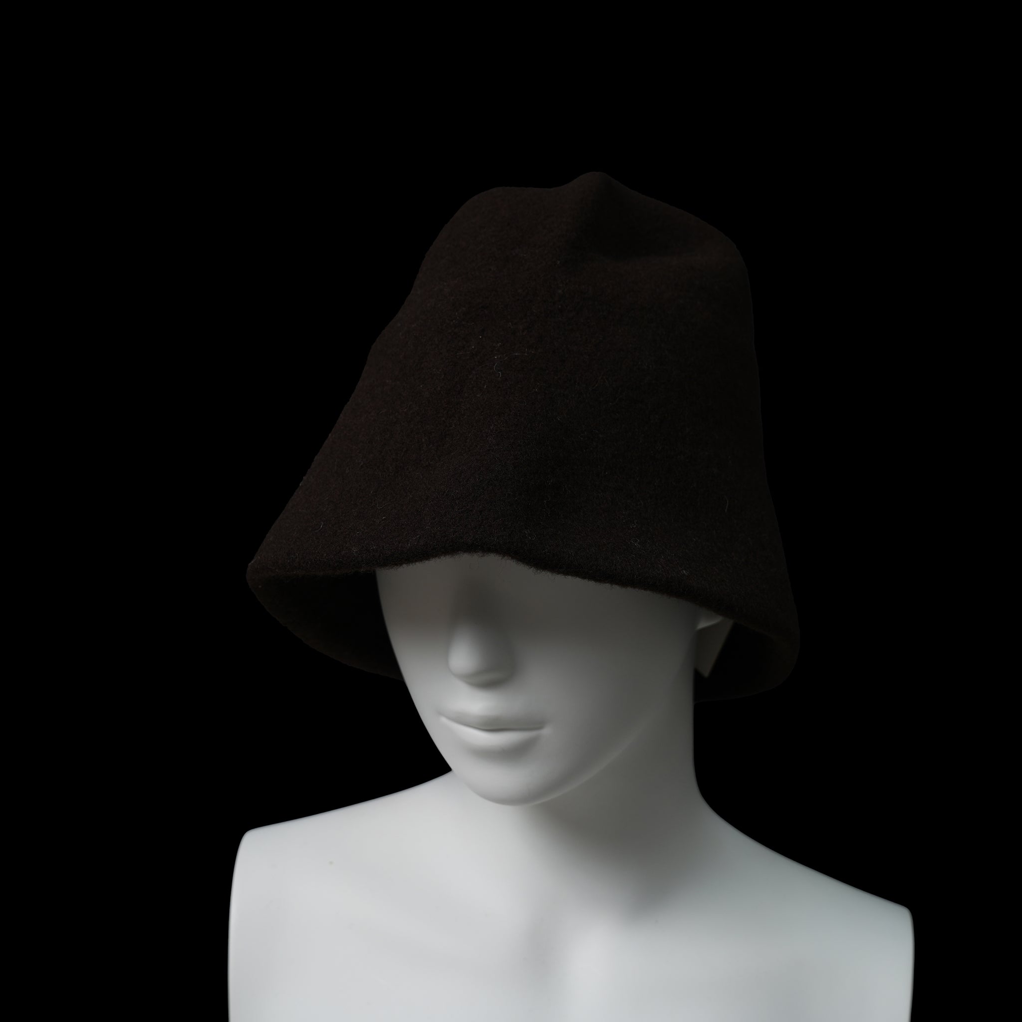 KO-008 | Clochard Hat | Color:Black/Espresso/Pebble【KOPKA_コプカ】【ネコポス選択可能】