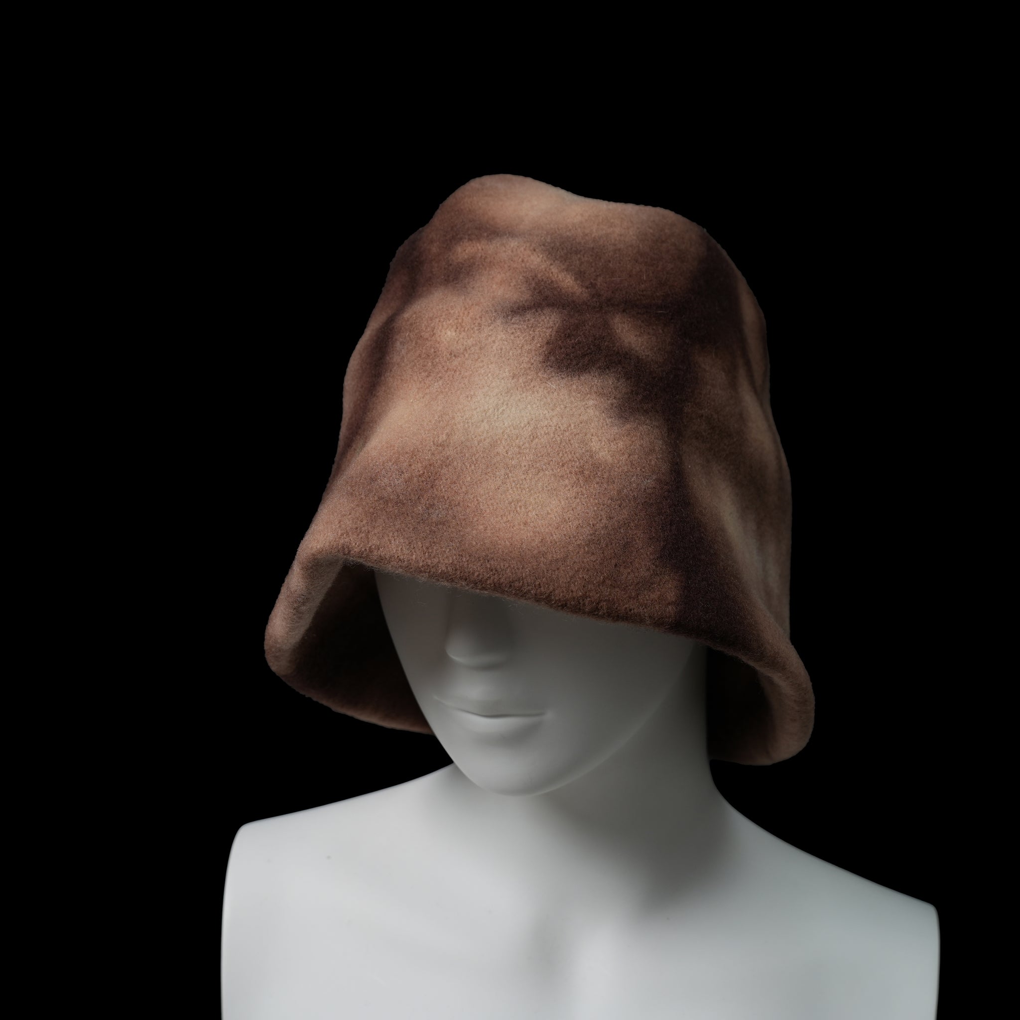 KO-014 | Clochard Hat Tie Dye | Color:Anthracite/Camel/Stone【KOPKA_コプカ】