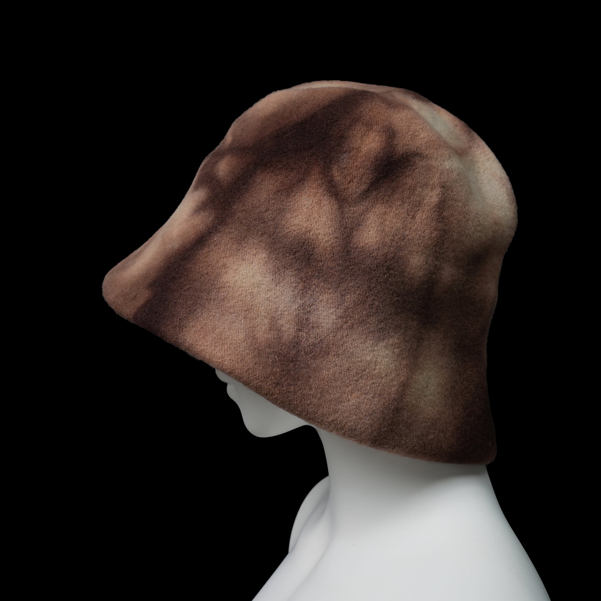KO-014 | Clochard Hat Tie Dye | Color:Anthracite/Camel/Stone【KOPKA_コプカ】