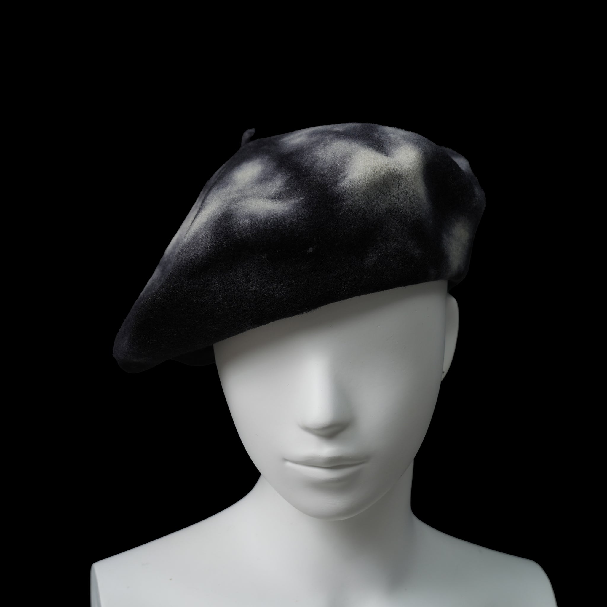 KO-013 | Classical Beret Tie Dye | Color:Black/Petrol【KOPKA_コプカ】