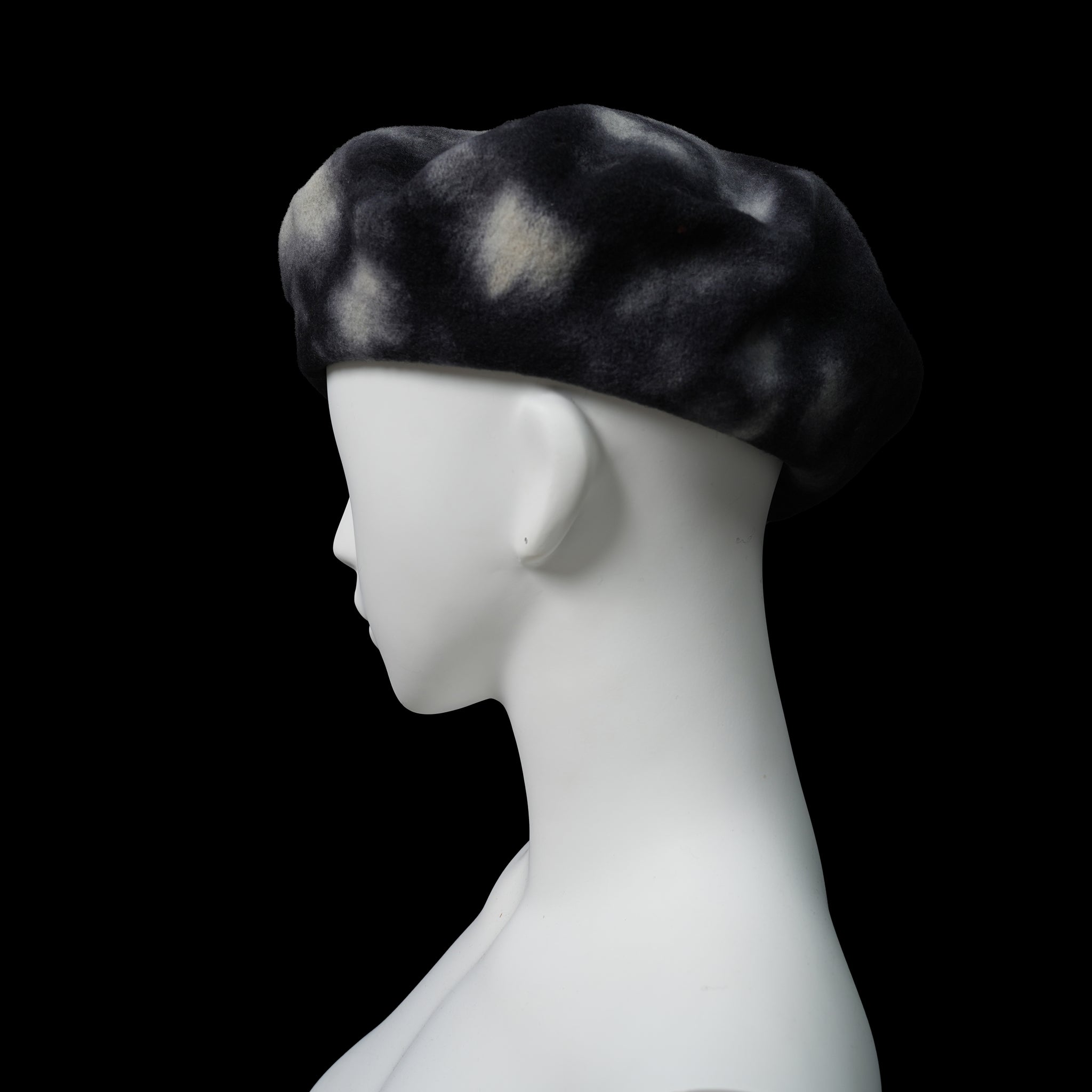 KO-013 | Classical Beret Tie Dye | Color:Black/Petrol【KOPKA_コプカ】