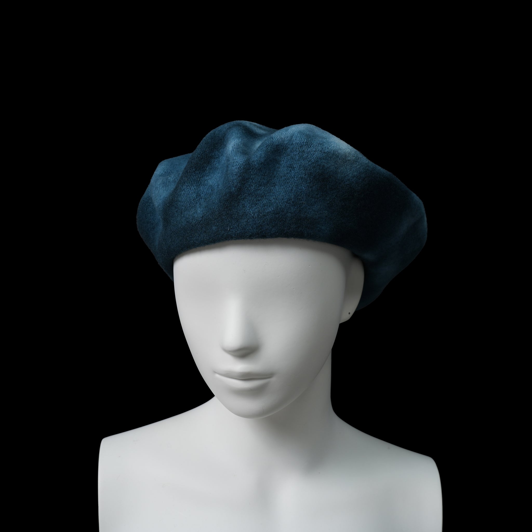 KO-013 | Classical Beret Tie Dye | Color:Black/Petrol【KOPKA_コプカ】