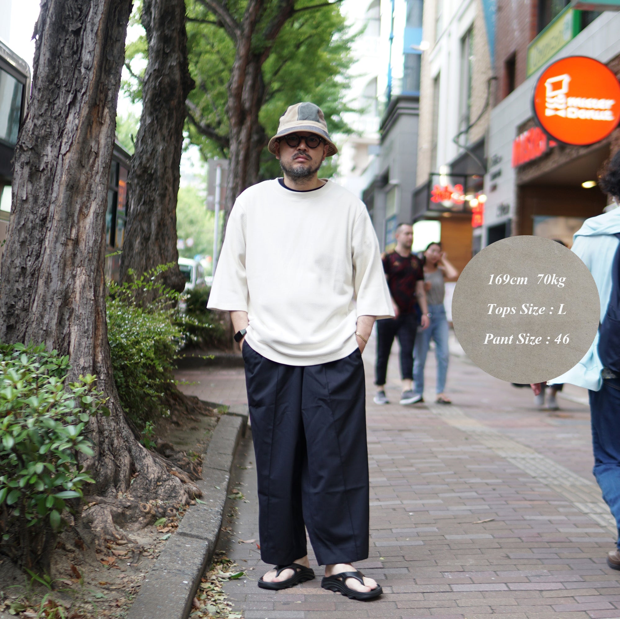 C2315907 | ANY TIME TEE | Color:01-Natural/02-Charcoal【NASNGWAM_ナスングワム】