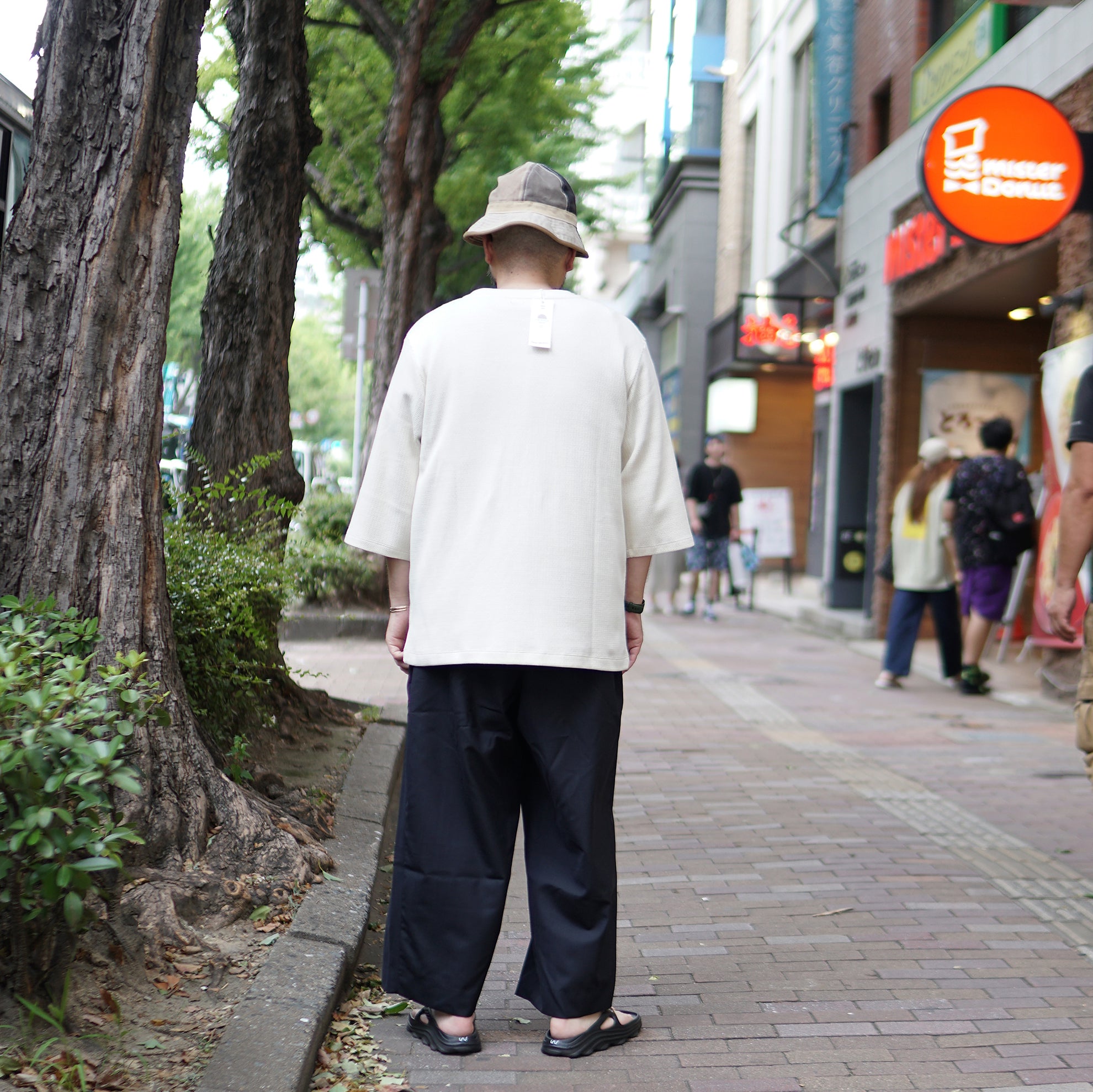 C2315907 | ANY TIME TEE | Color:01-Natural/02-Charcoal【NASNGWAM_ナスングワム】