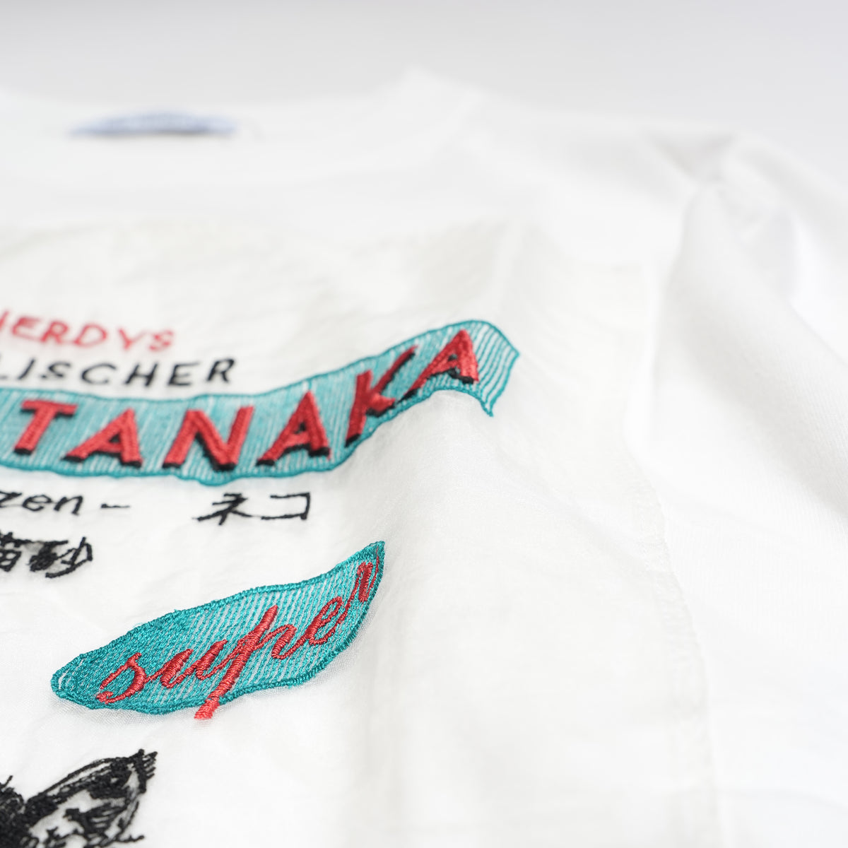 Brigitte Tanaka×The NERDYS CATS L/S – White | NERDYS