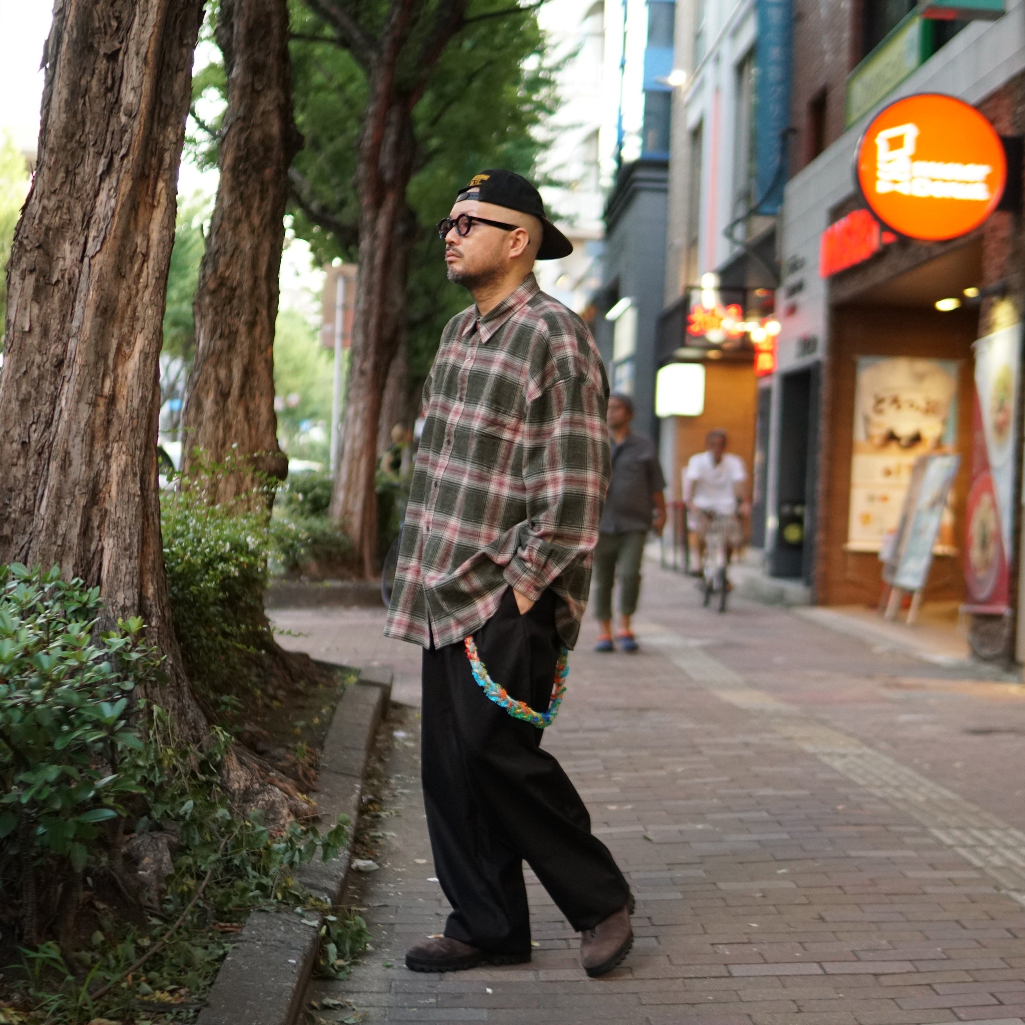 No:2023aw-RGW-01 | Name:REGULAR WIDE SHIRT-AMERANGE CHECK | Color:Yellow/Blue/Red【CATTA_カッタ】