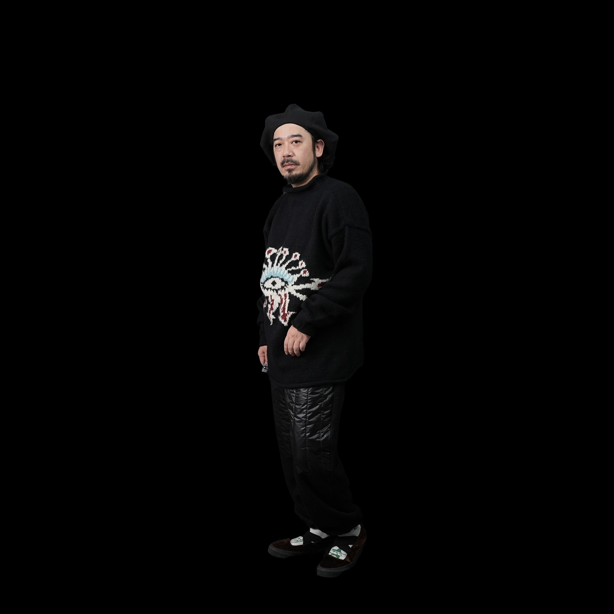 No:MK01-01 | Name:EYE Pullover | Color:Black【MONITALY_モニタリー】