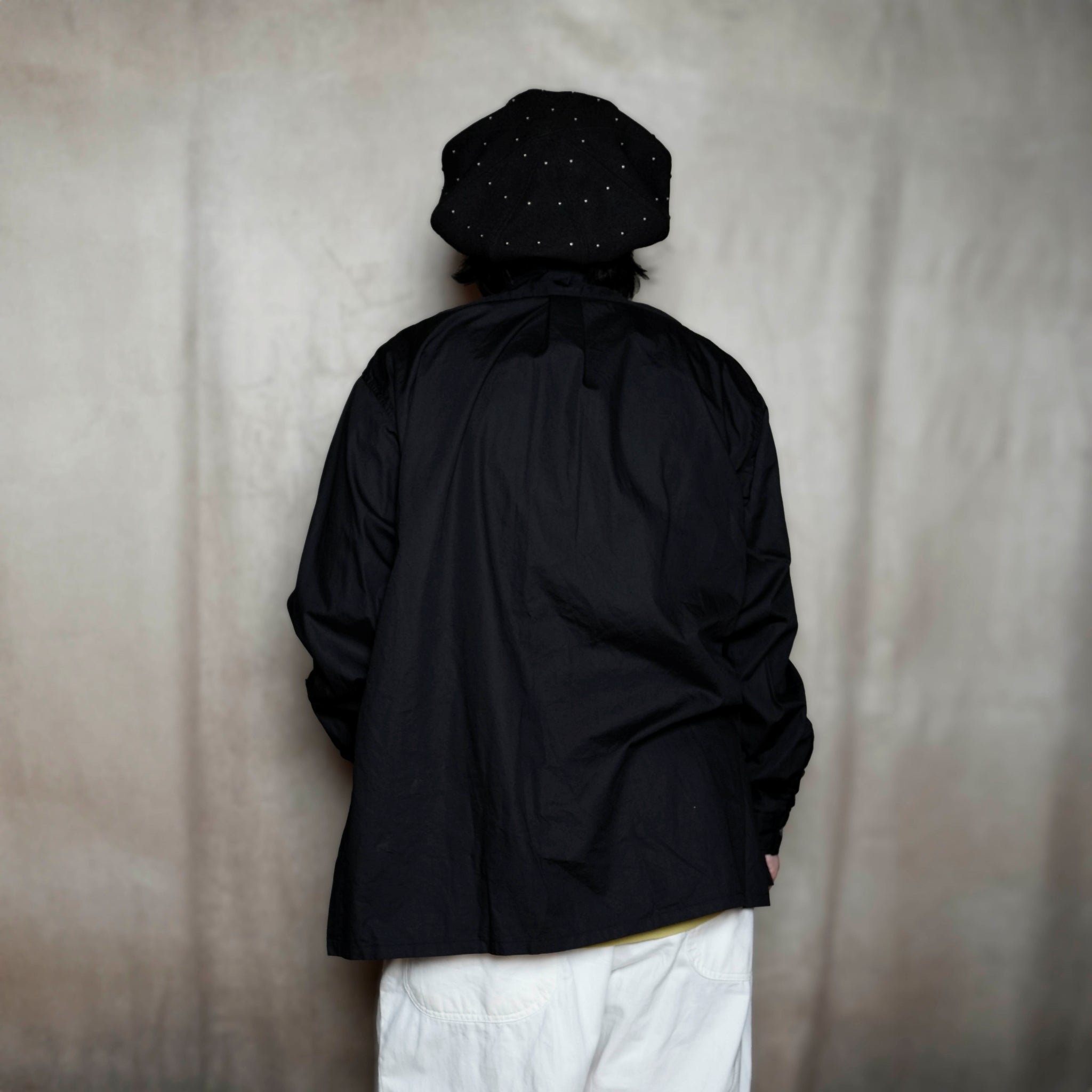 FPO-02_BLACK | FAKE PULLOVER SHIRT-BROAD | Color:Black【CATTA_カッタ】