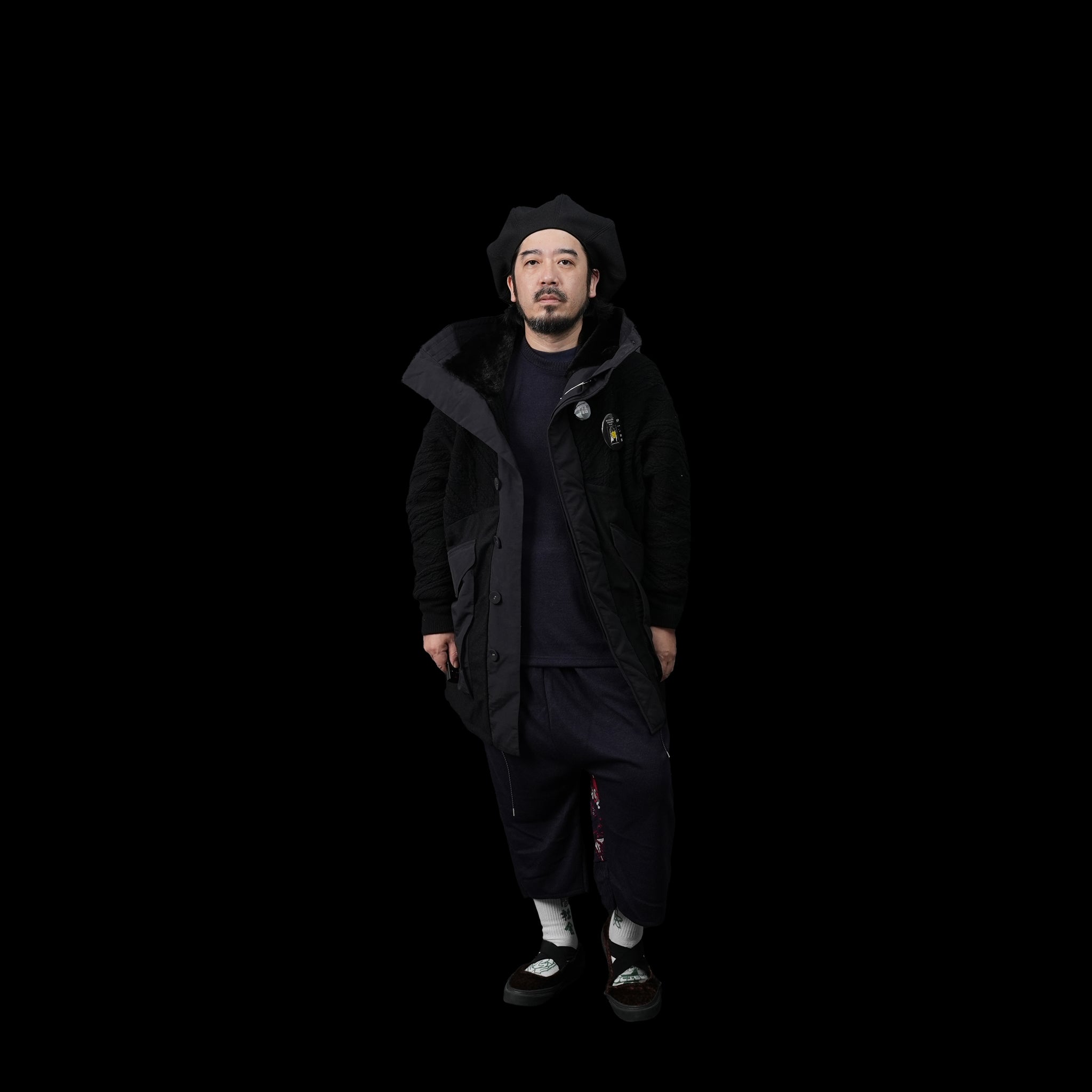 No:bsd23AW-08 | Name:Big Hood Northen Blouson | Color:Black【BEDSIDEDRAMA_ベッドサイドドラマ】