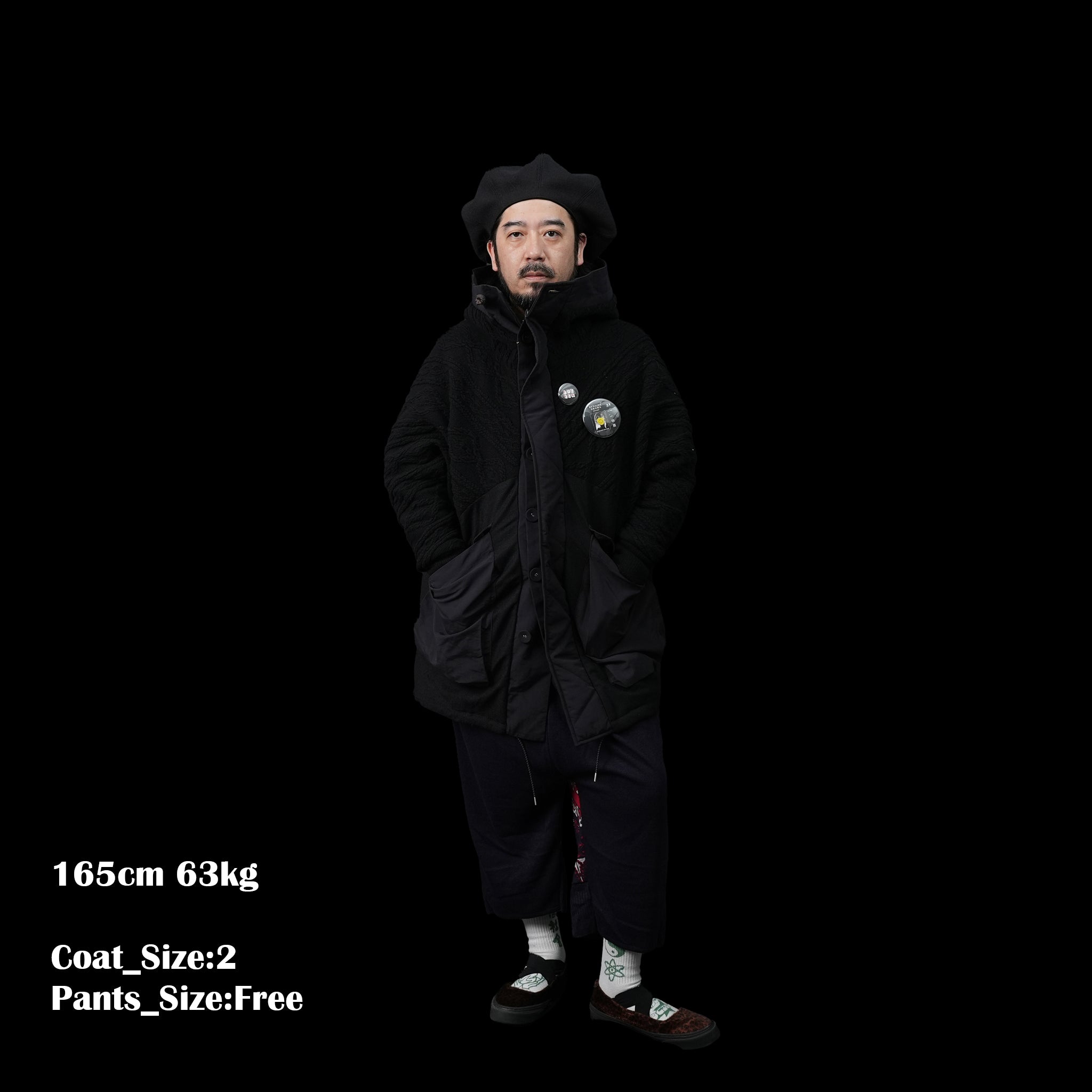 No:bsd23AW-08 | Name:Big Hood Northen Blouson | Color:Black【BEDSIDEDRAMA_ベッドサイドドラマ】