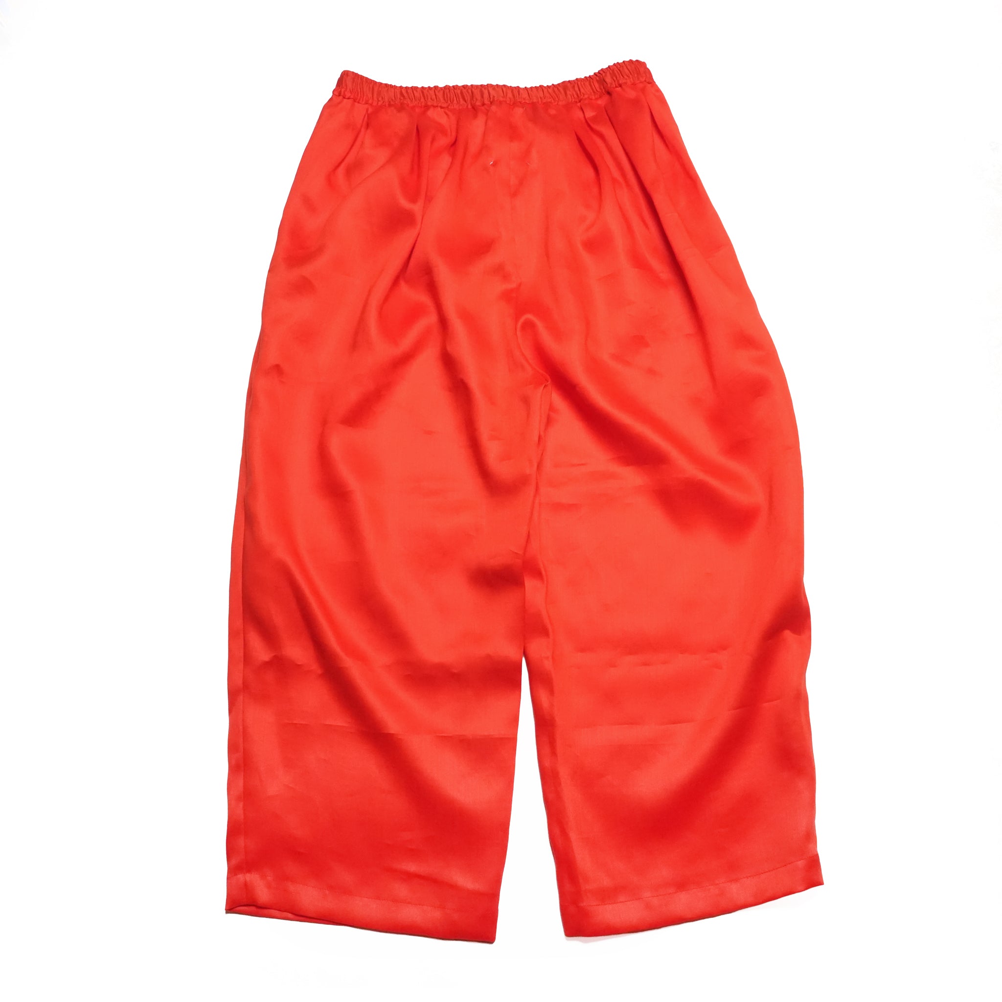 TRIPLE TUCK LINEN PANTS– Red | STOF
