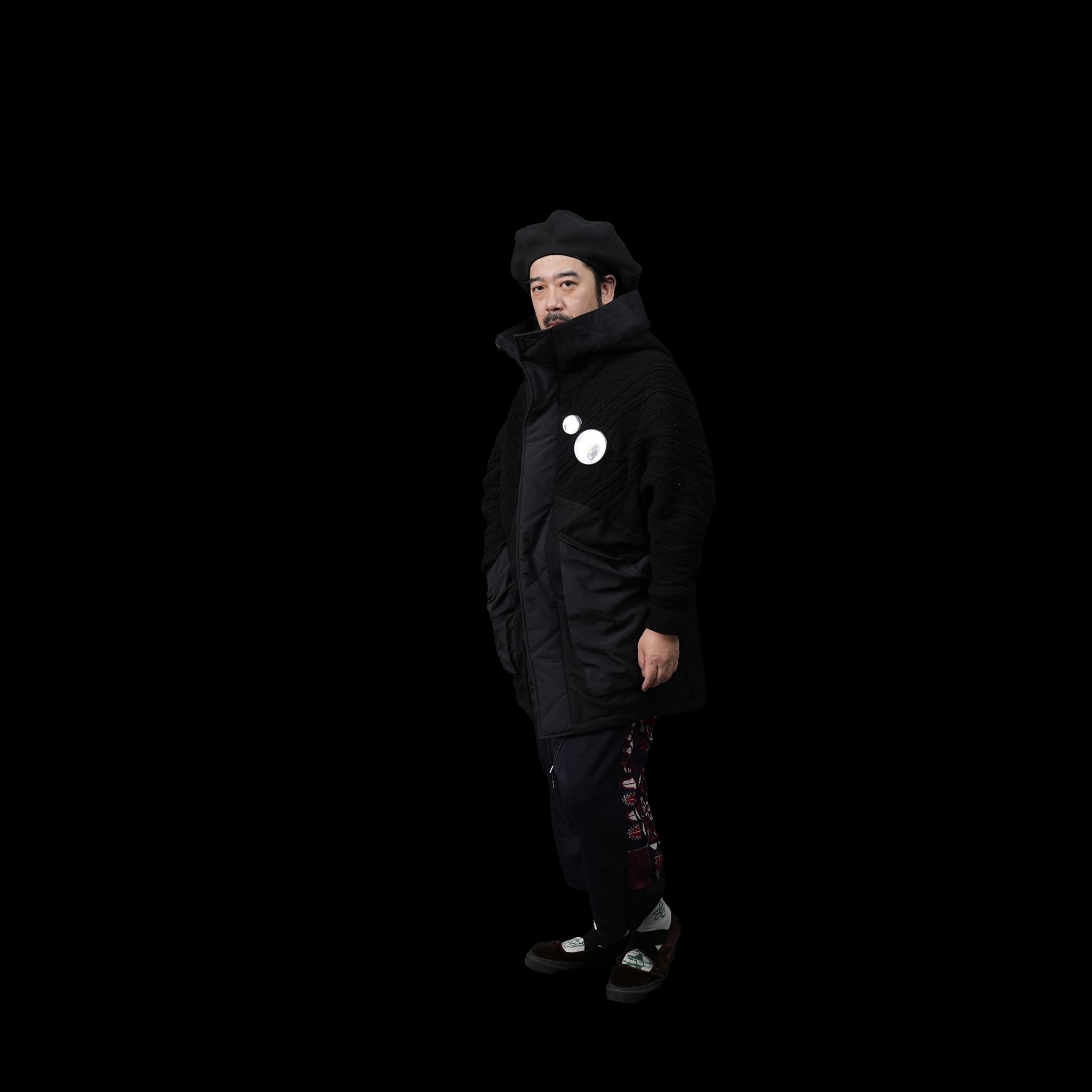 No:bsd23AW-08 | Name:Big Hood Northen Blouson | Color:Black【BEDSIDEDRAMA_ベッドサイドドラマ】