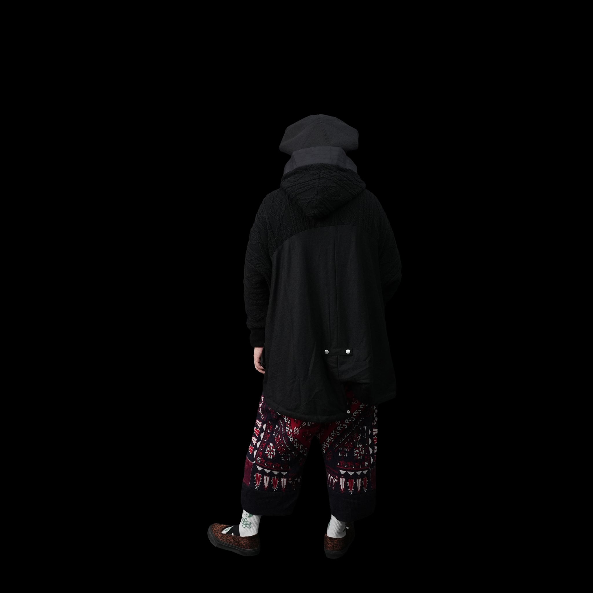 No:bsd23AW-08 | Name:Big Hood Northen Blouson | Color:Black【BEDSIDEDRAMA_ベッドサイドドラマ】