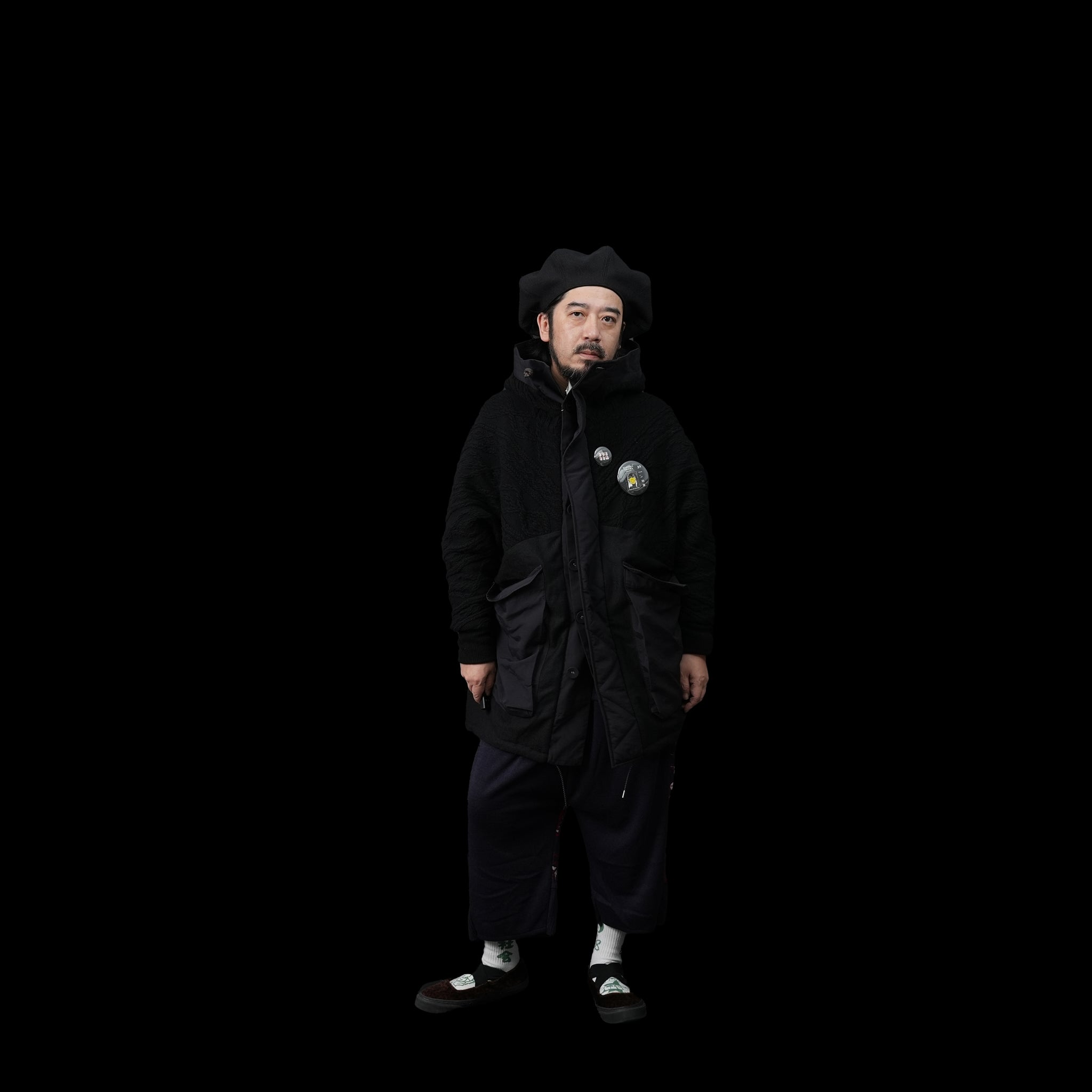 No:bsd23AW-08 | Name:Big Hood Northen Blouson | Color:Black【BEDSIDEDRAMA_ベッドサイドドラマ】