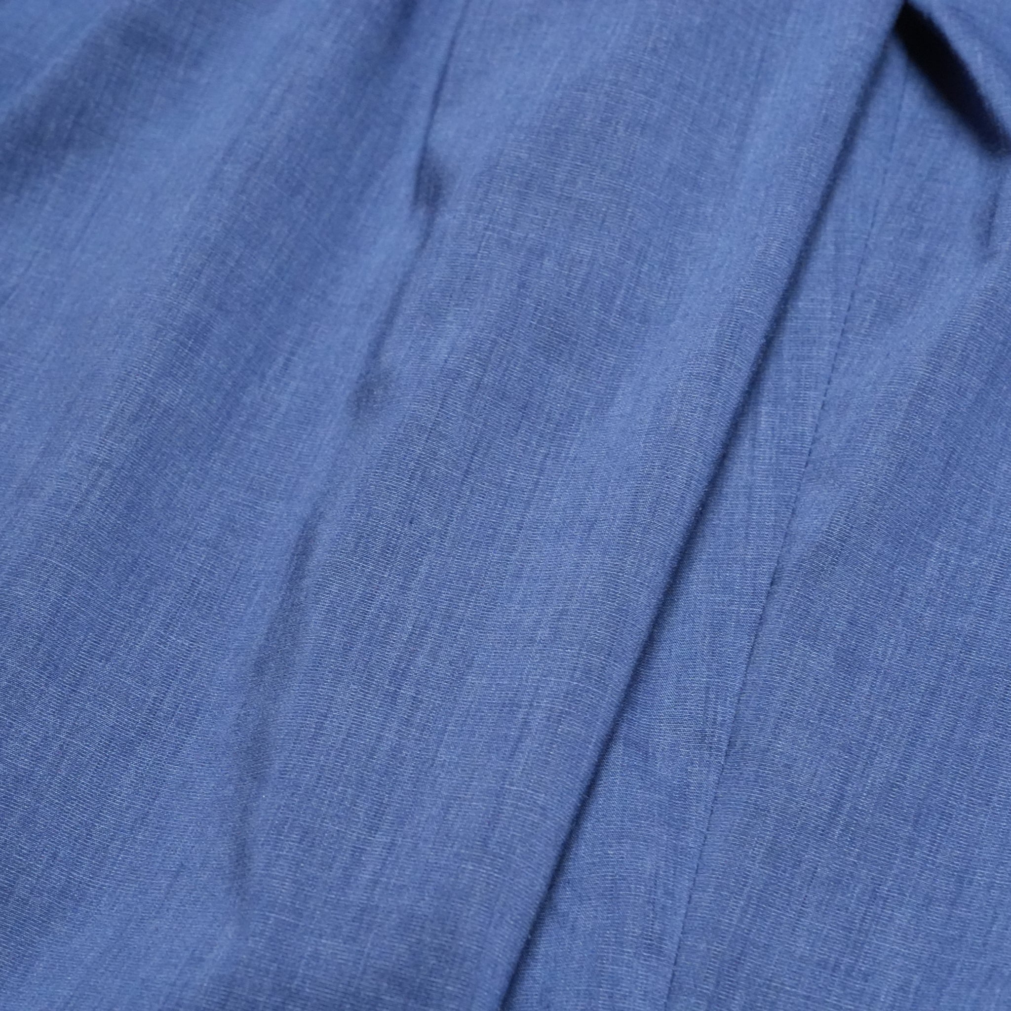 TRIPLE TUCK LINEN PANTS– Blue | STOF