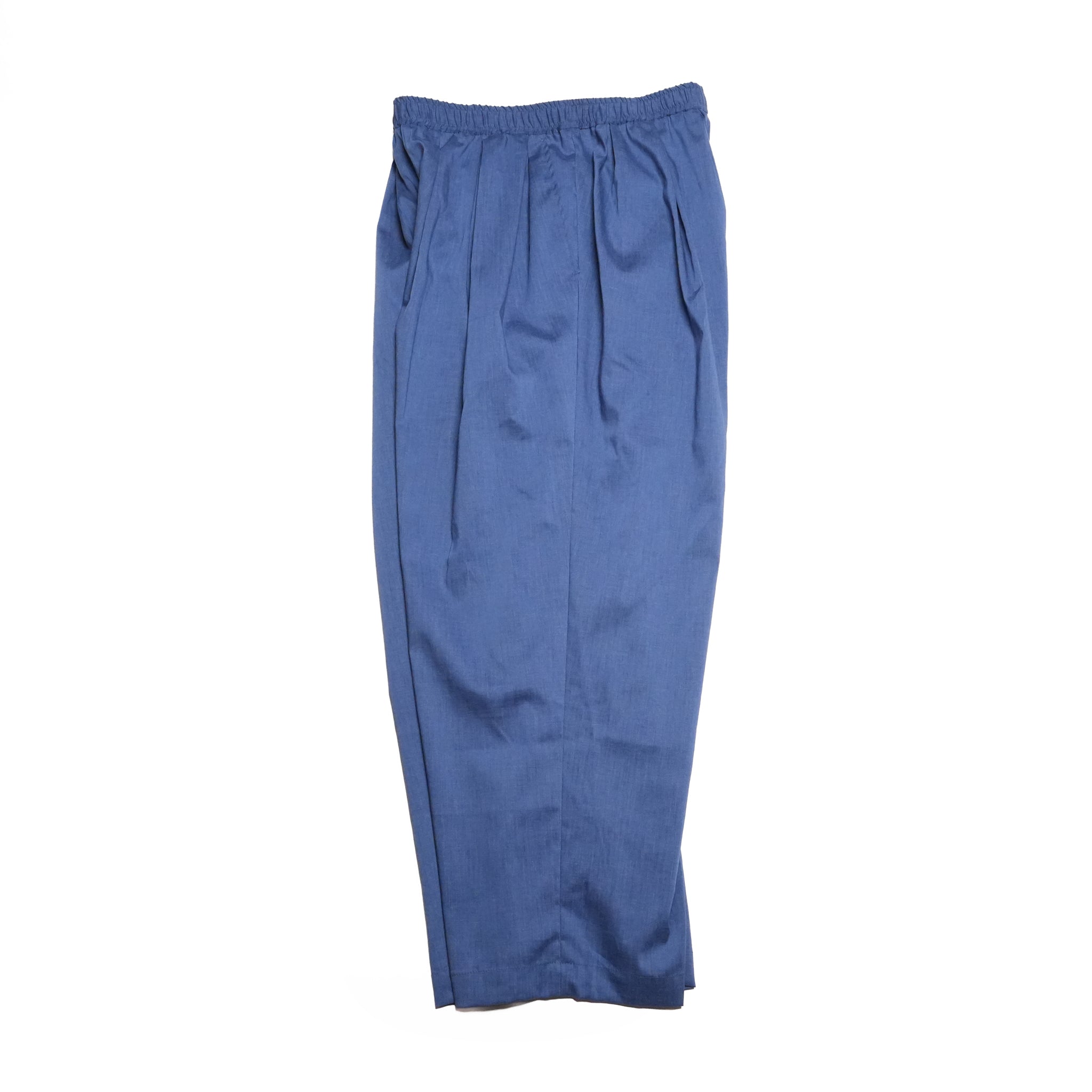 TRIPLE TUCK LINEN PANTS– Blue | STOF
