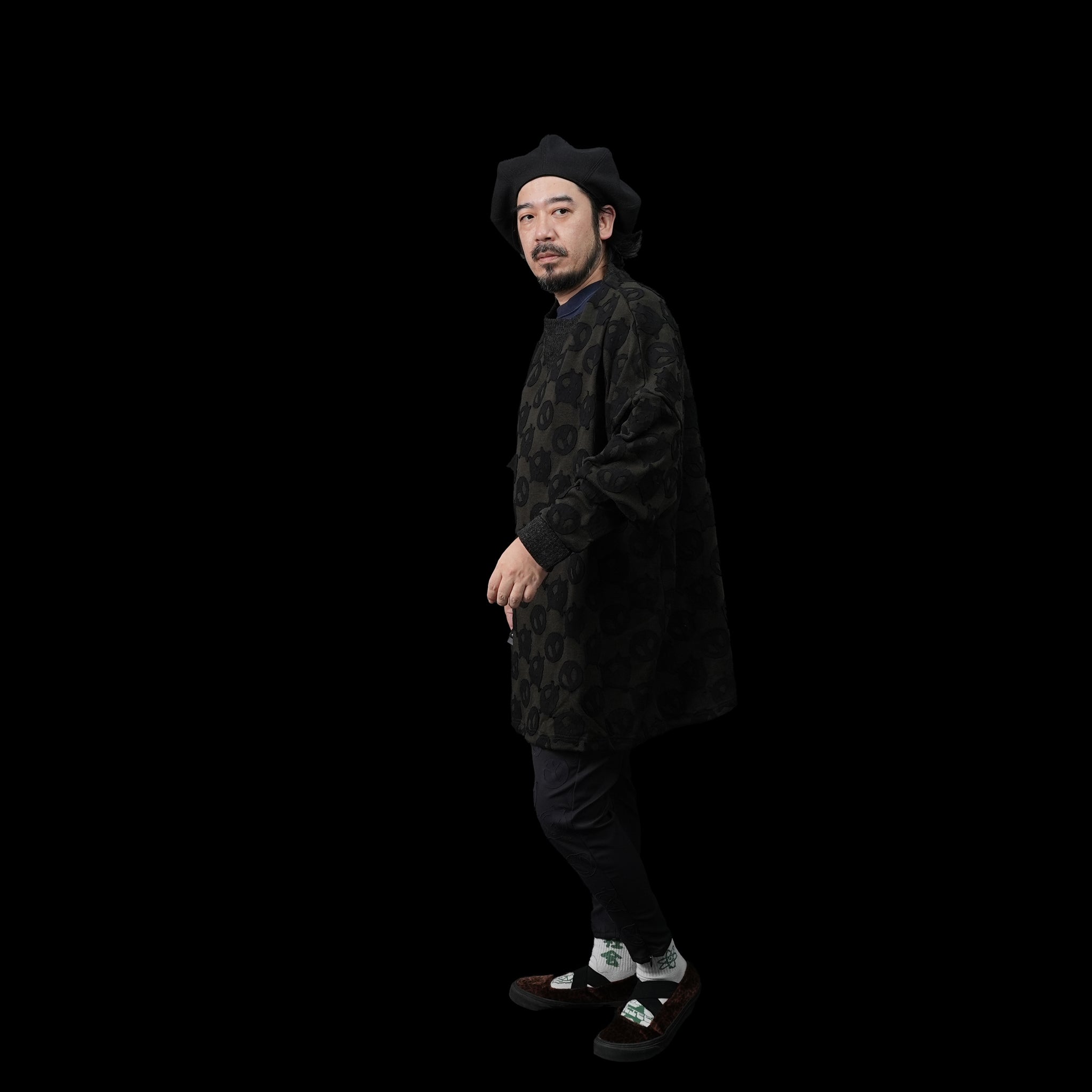 No:SF23AW-08 | Name:A&P Relax Pulover | Color:Black【STOF_ストフ】