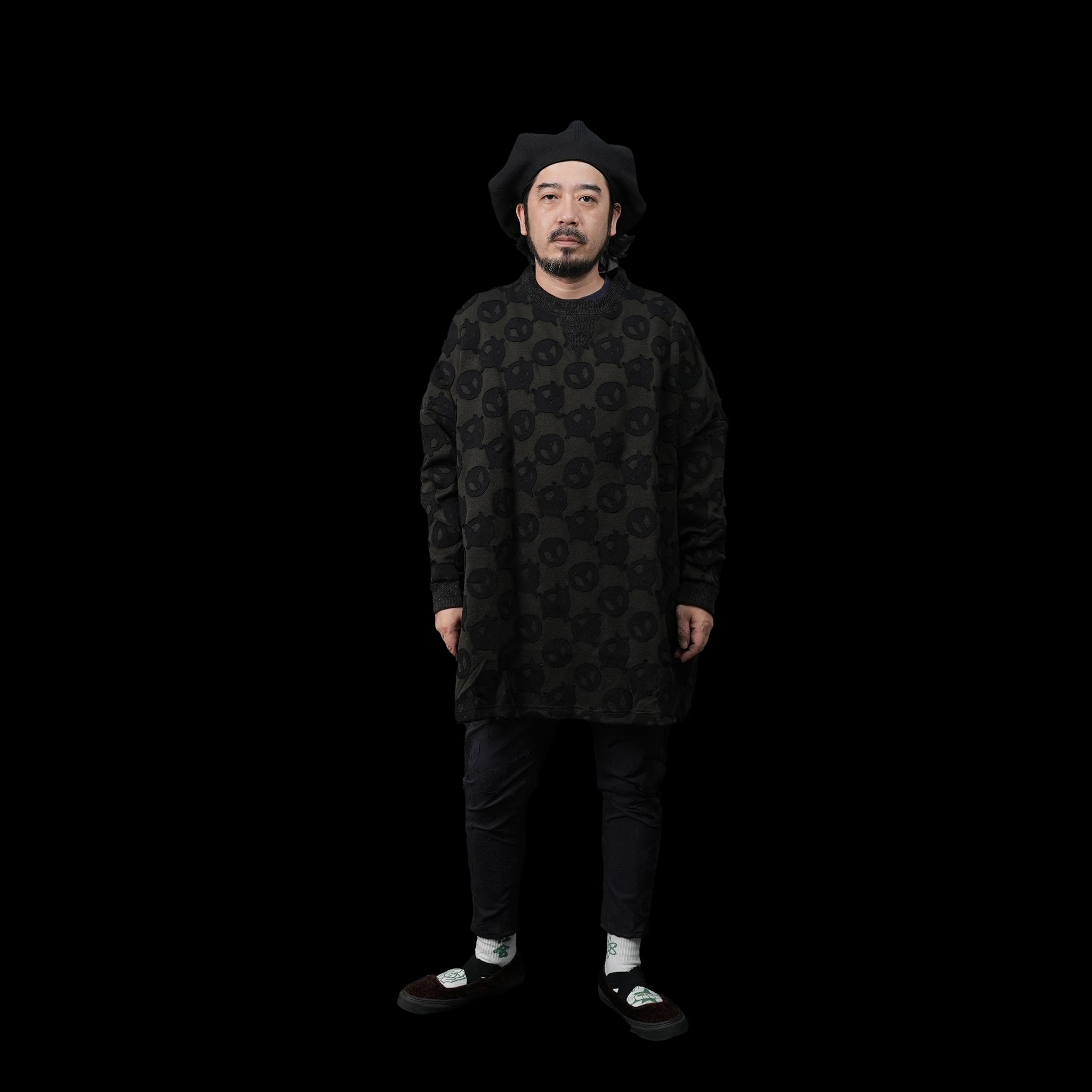 No:SF23AW-08 | Name:A&P Relax Pulover | Color:Black【STOF_ストフ】