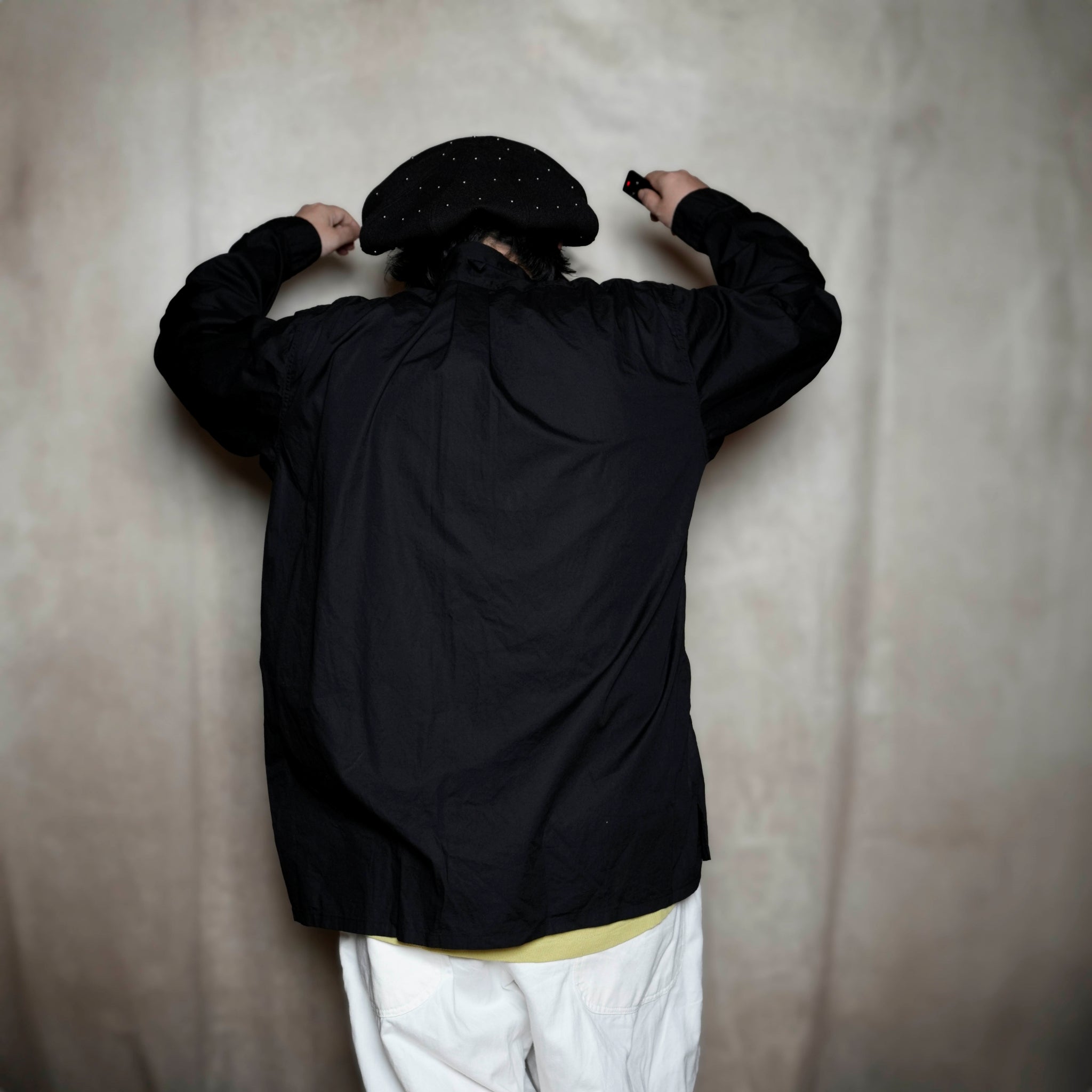 FPO-02_BLACK | FAKE PULLOVER SHIRT-BROAD | Color:Black【CATTA_カッタ】