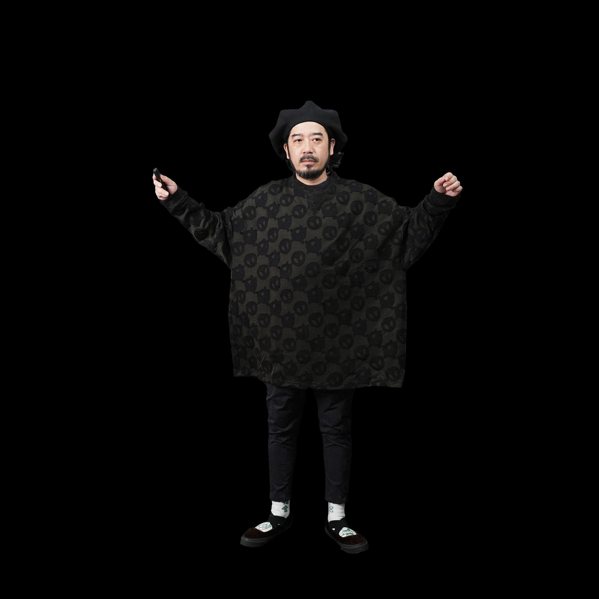 No:SF23AW-08 | Name:A&P Relax Pulover | Color:Black【STOF_ストフ】