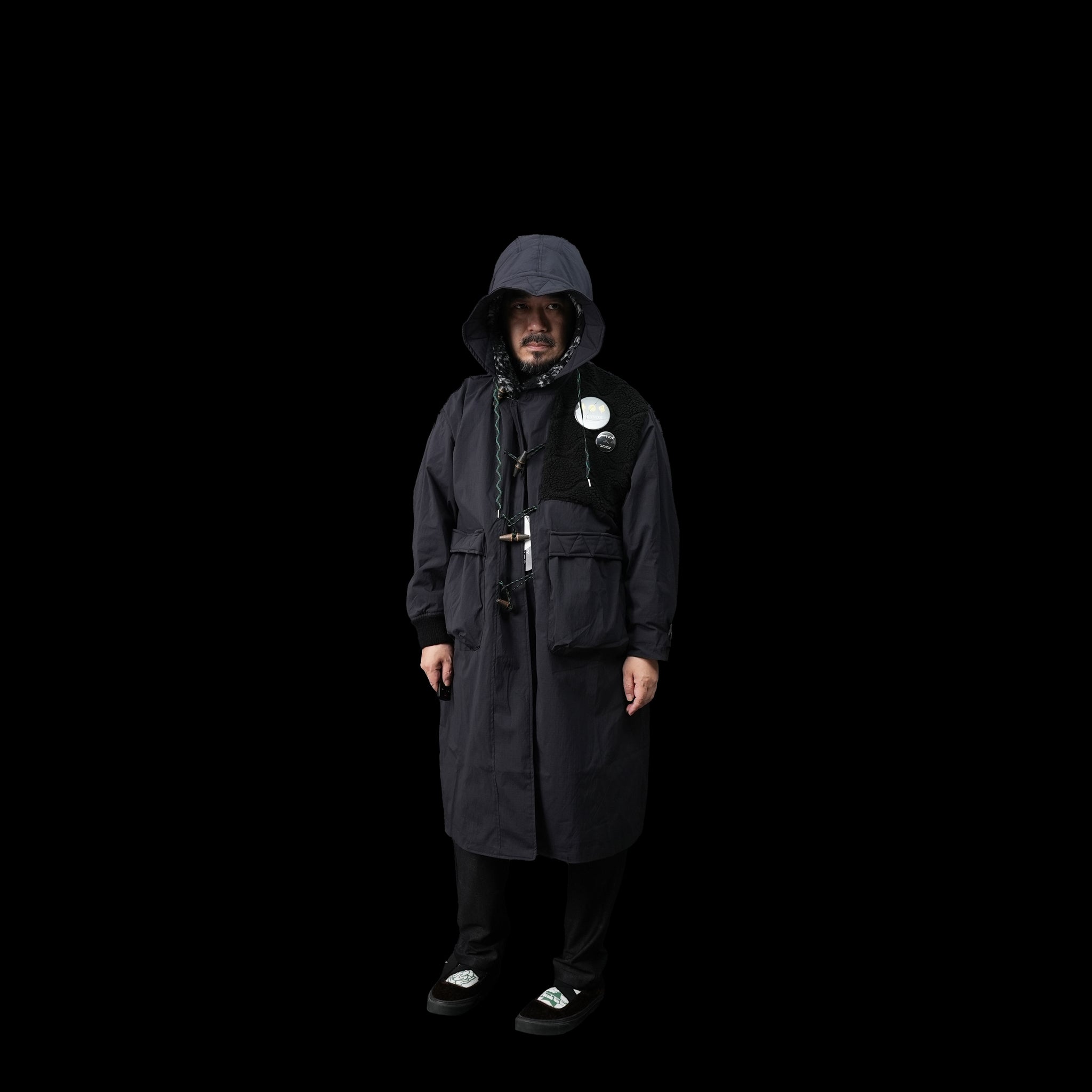 No:NV23AW-02 | Name:CORDURA® Outdoor Duffle Coat | Color:Black【NEYVOR_ネイバー】