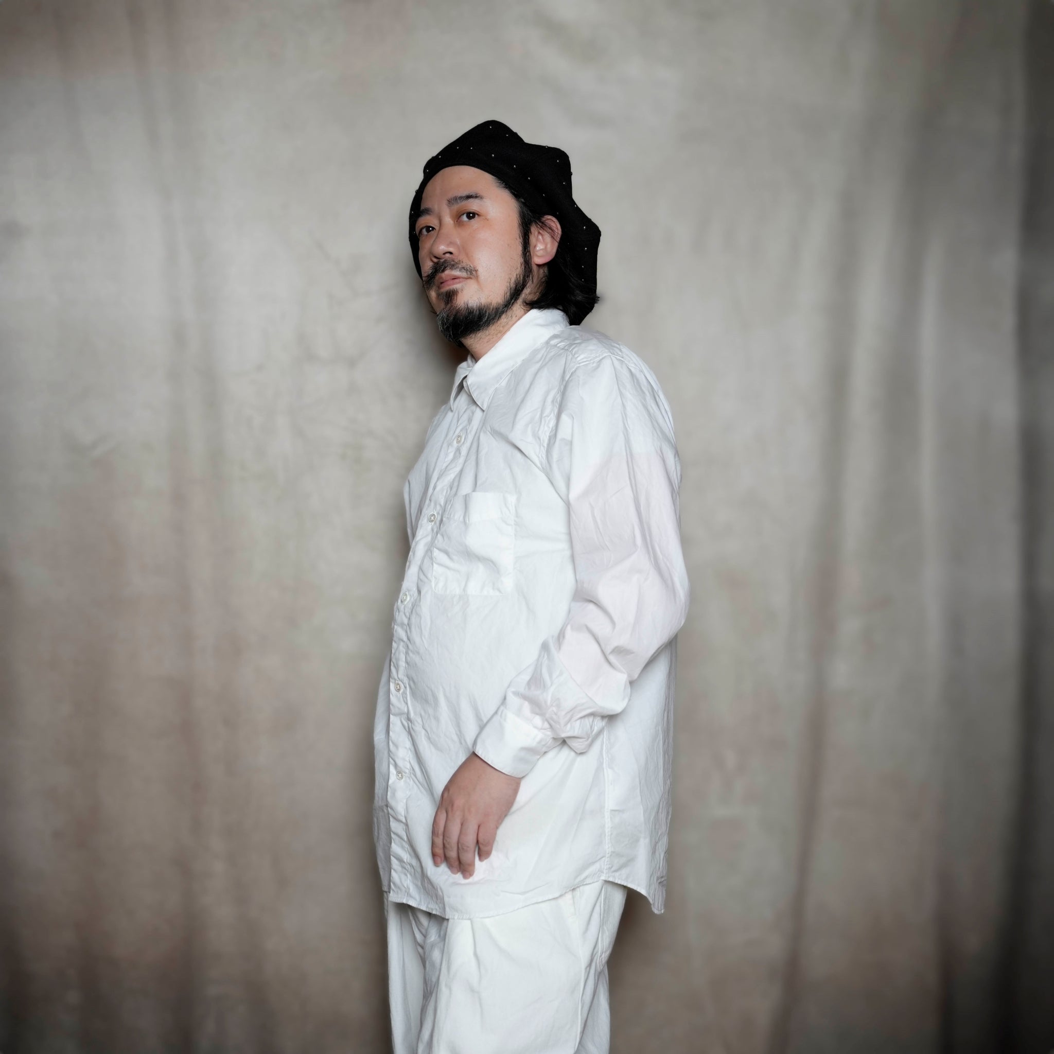 RG-03_WHITE | REGULAR COLLAR SHIRT-BROAD | Color:White【CATTA_カッタ】