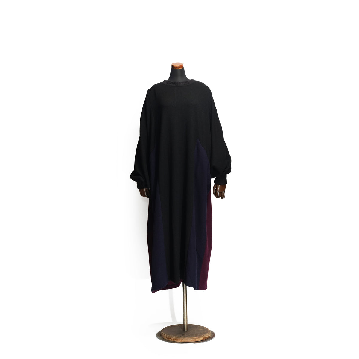 Pattern Switch Wide Dress – Black | BEDSIDEDRAMA
