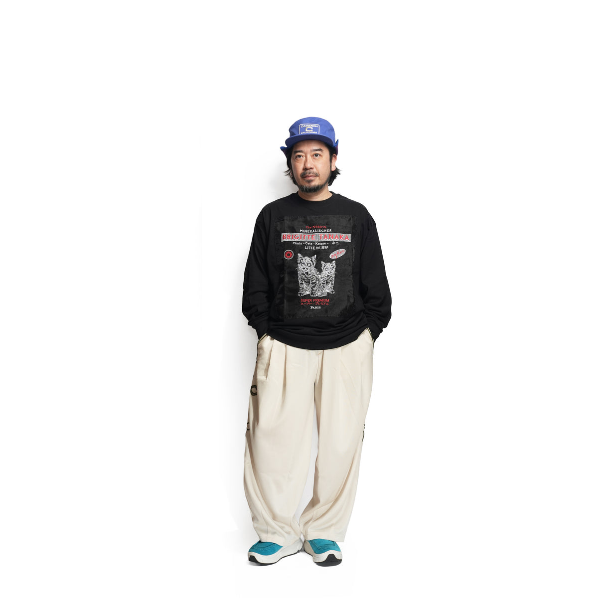 Brigitte Tanaka×The NERDYS CATS L/S – Black | NERDYS