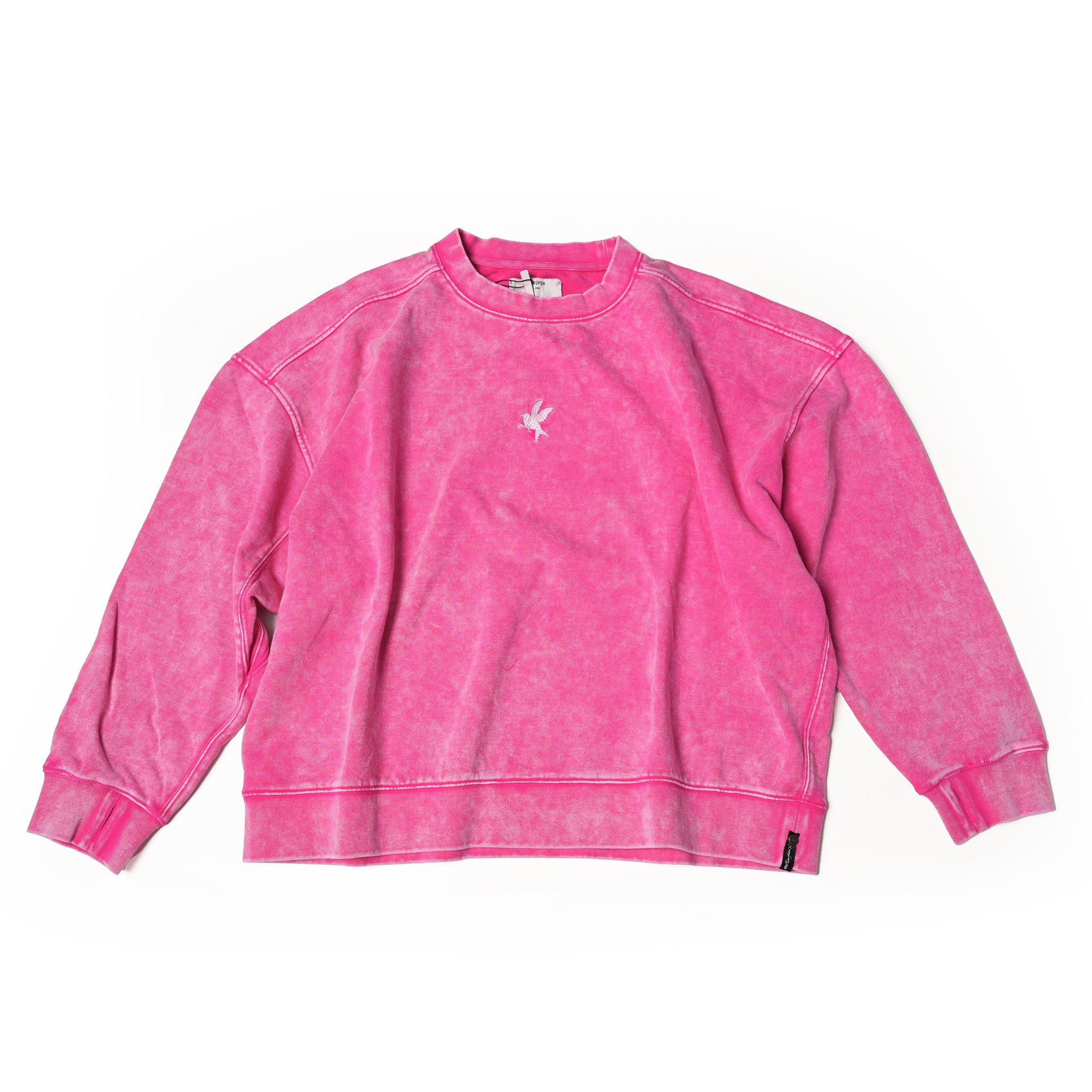 No:26030B | Name:PINK BOWER BIRD RETRO SWEATER | Color:Pink【ONE TEASPOON_ワンティースプーン】