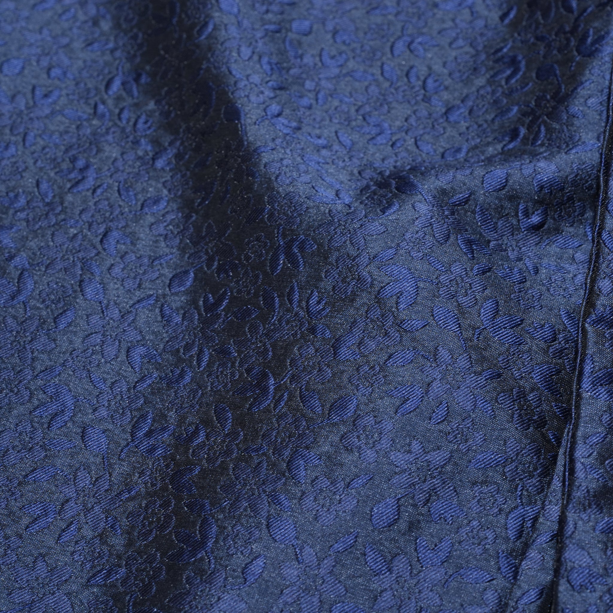 Orchid Jacquard Ruffle Trousers – Navy | SISTER JANE