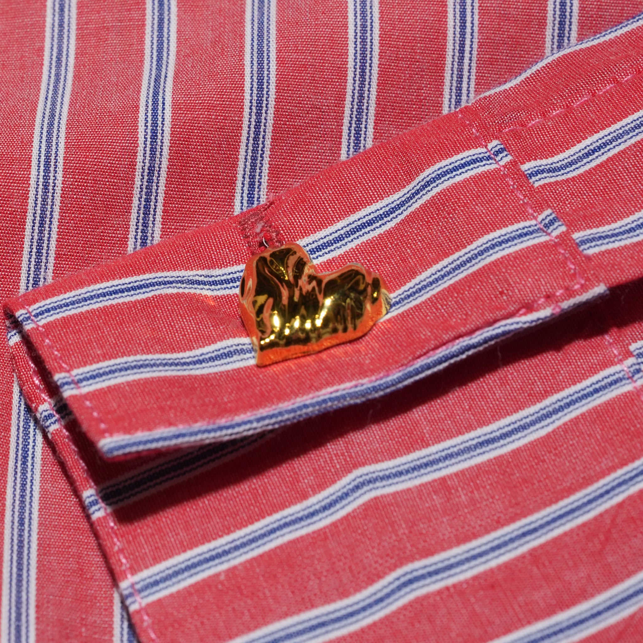 Penny Stripe Shirt – Red | SISTER JANE