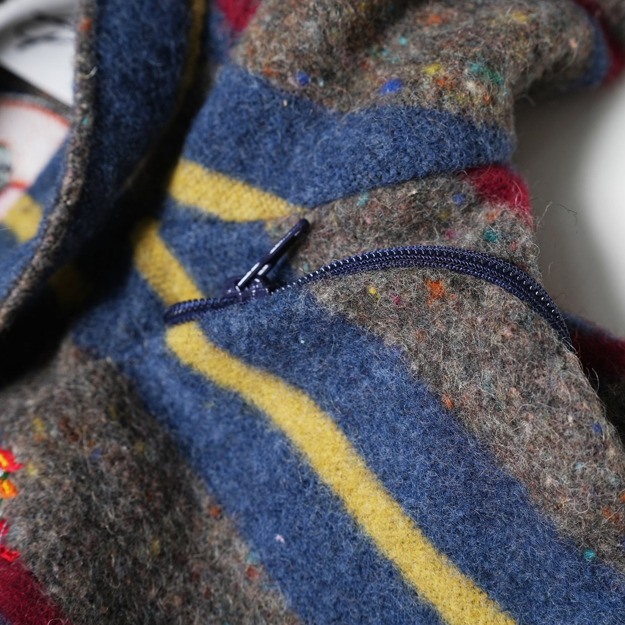 No:OinT-PO01_d | Name:PEACE mexican hoodie | Color:STLIPE【OinT_オーインティー】