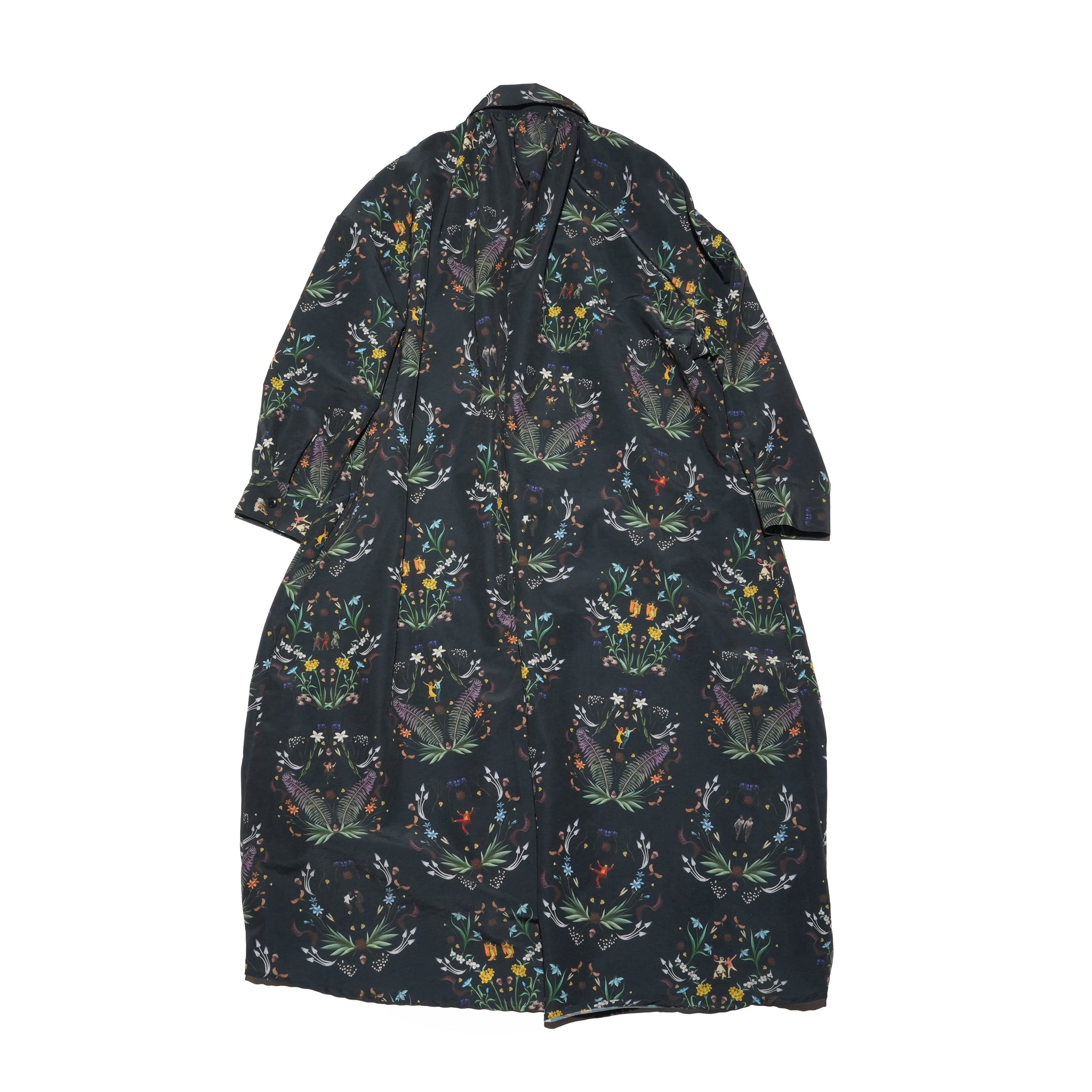 Dance In The Garden Maxi Shirt– Black | BEDSIDEDRAMA