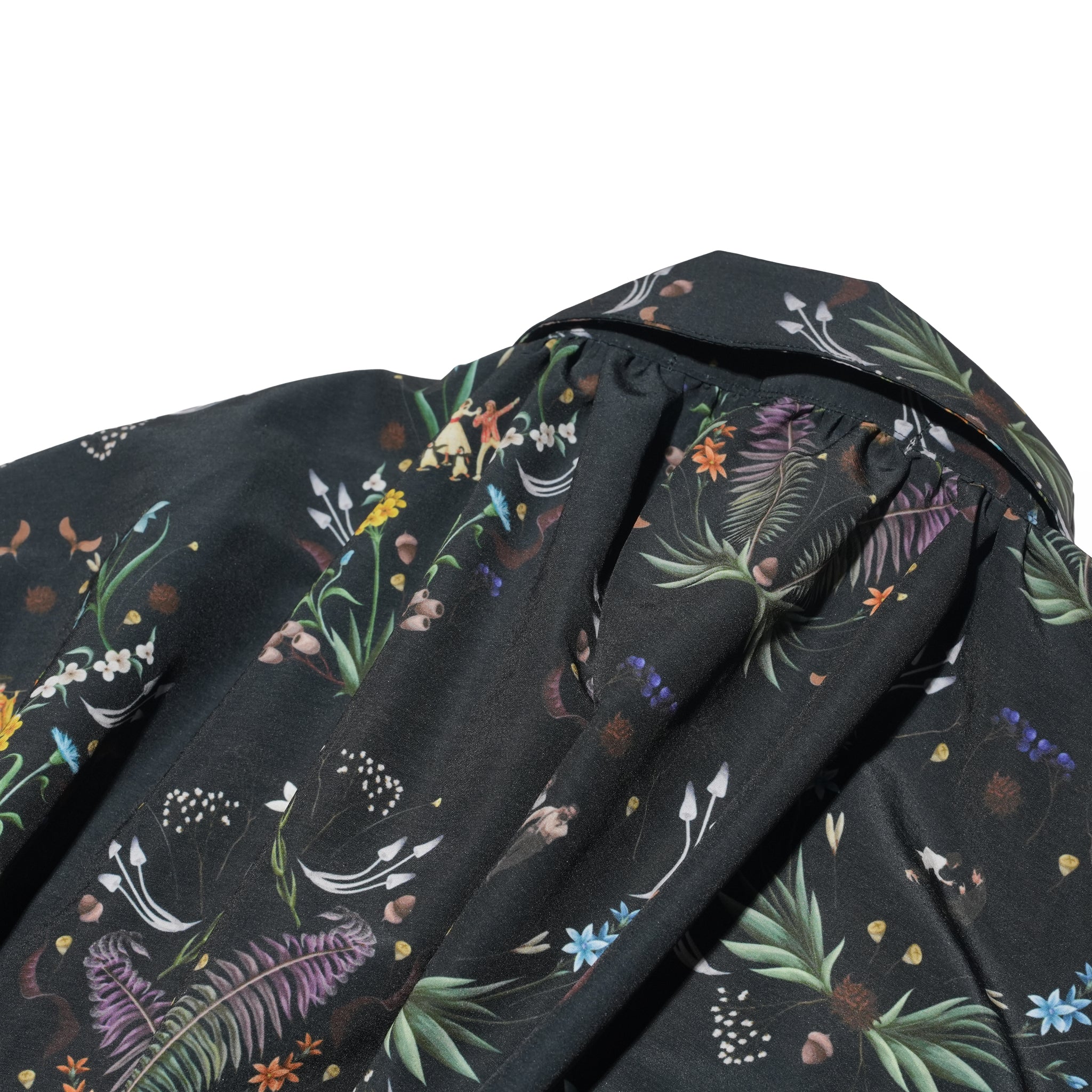 Dance In The Garden Maxi Shirt– Black | BEDSIDEDRAMA